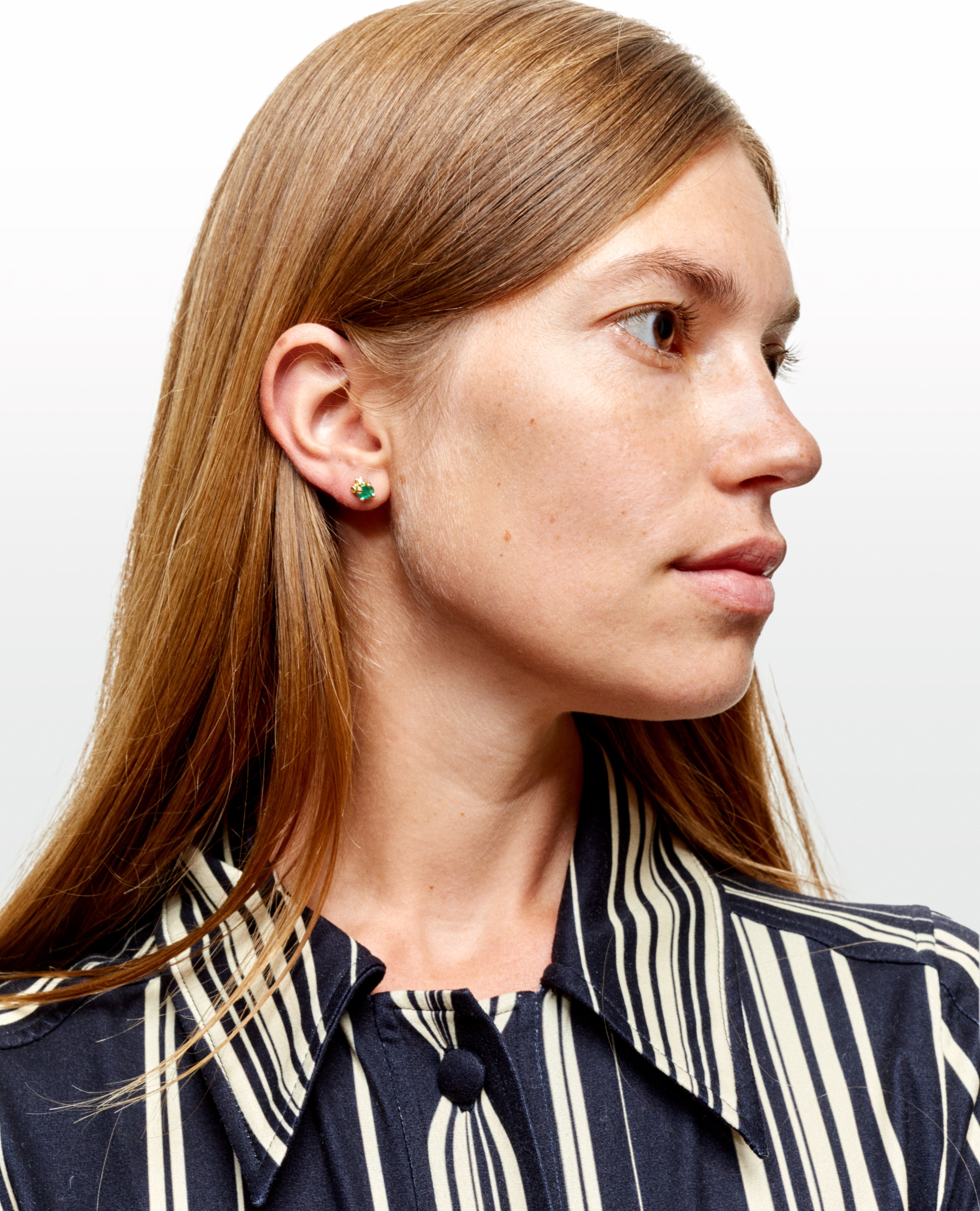 Boucles d'oreilles Encrusted émeraude