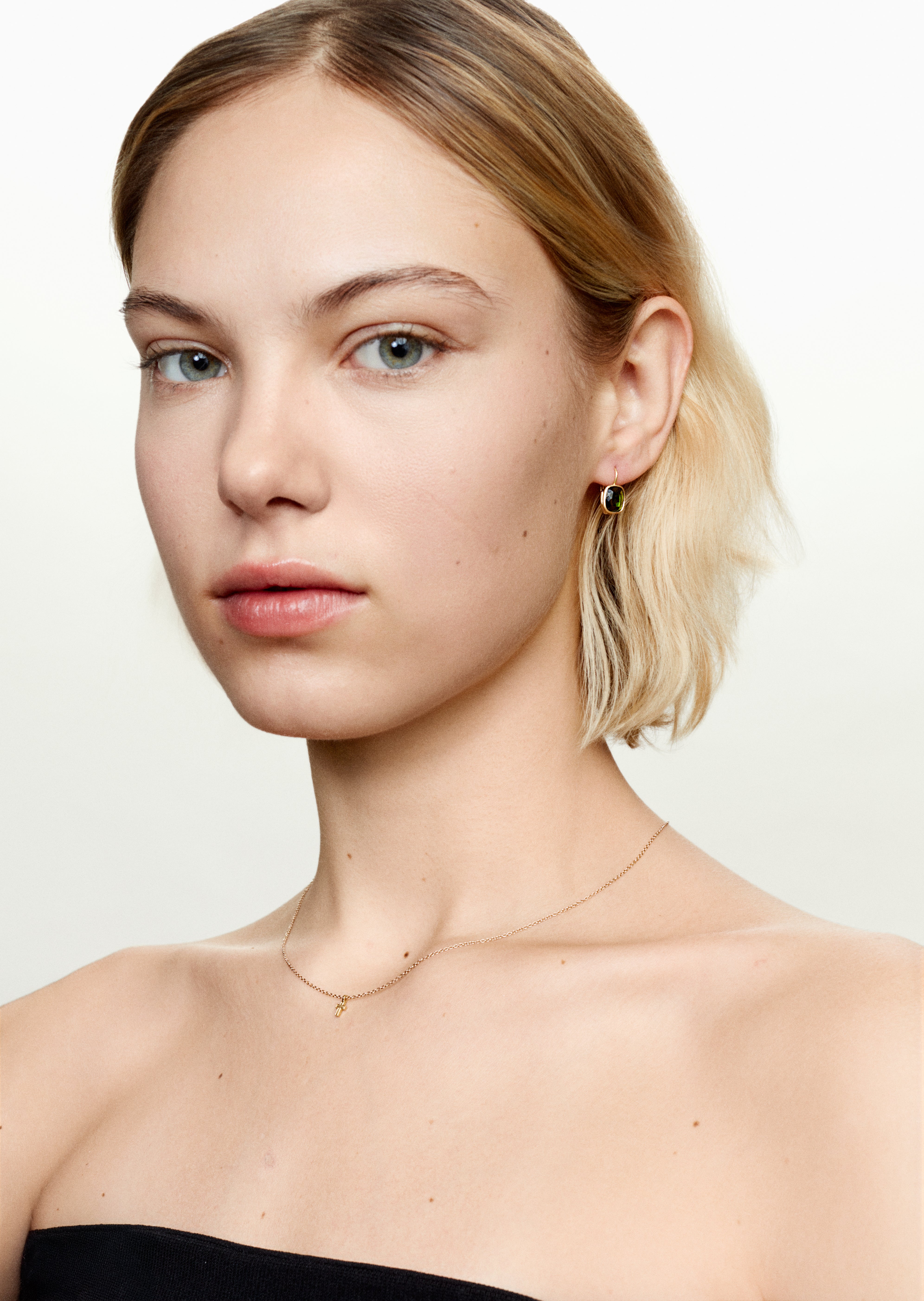 Gwyneth green tourmaline earrings