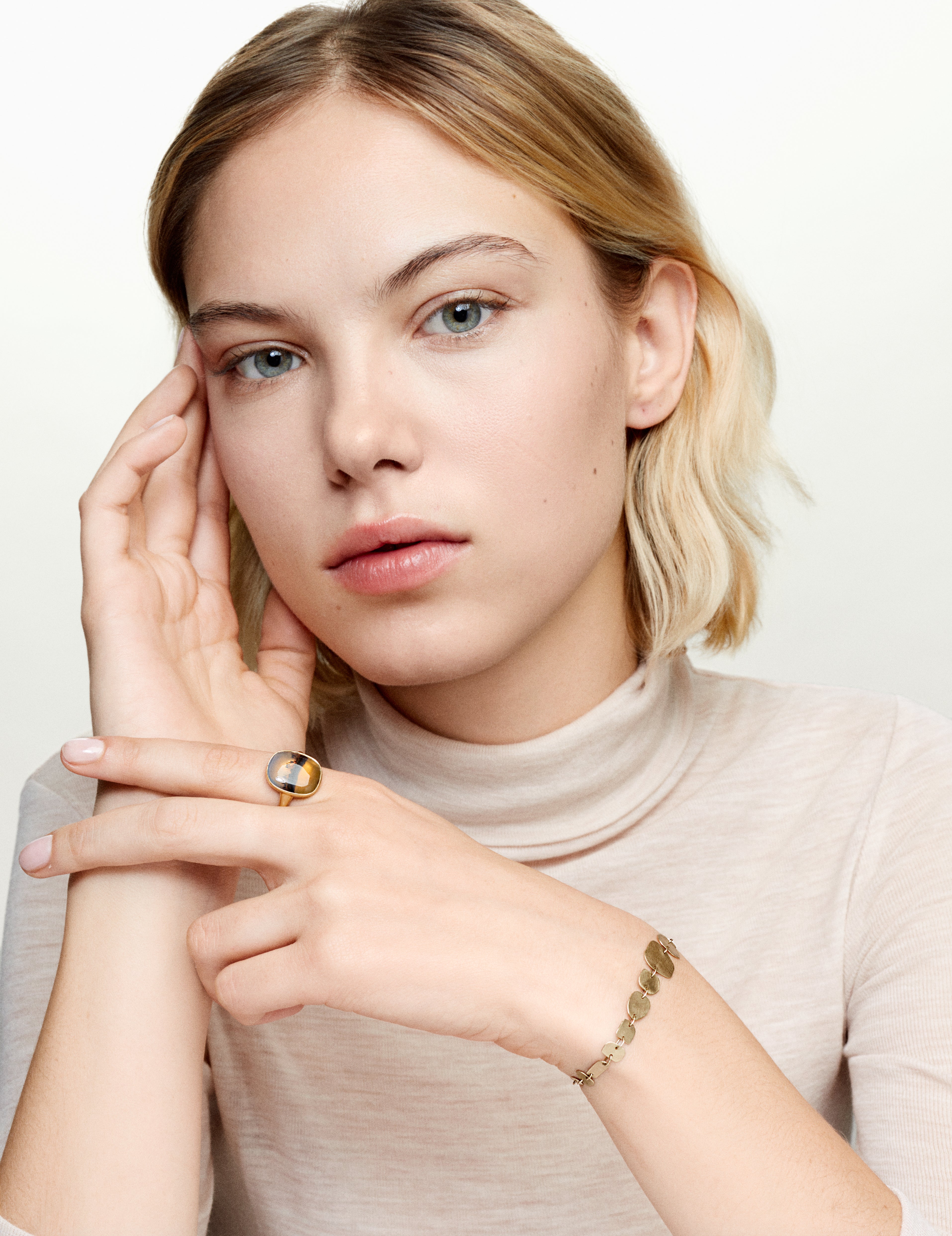 Coriander Degrade yellow gold bracelet