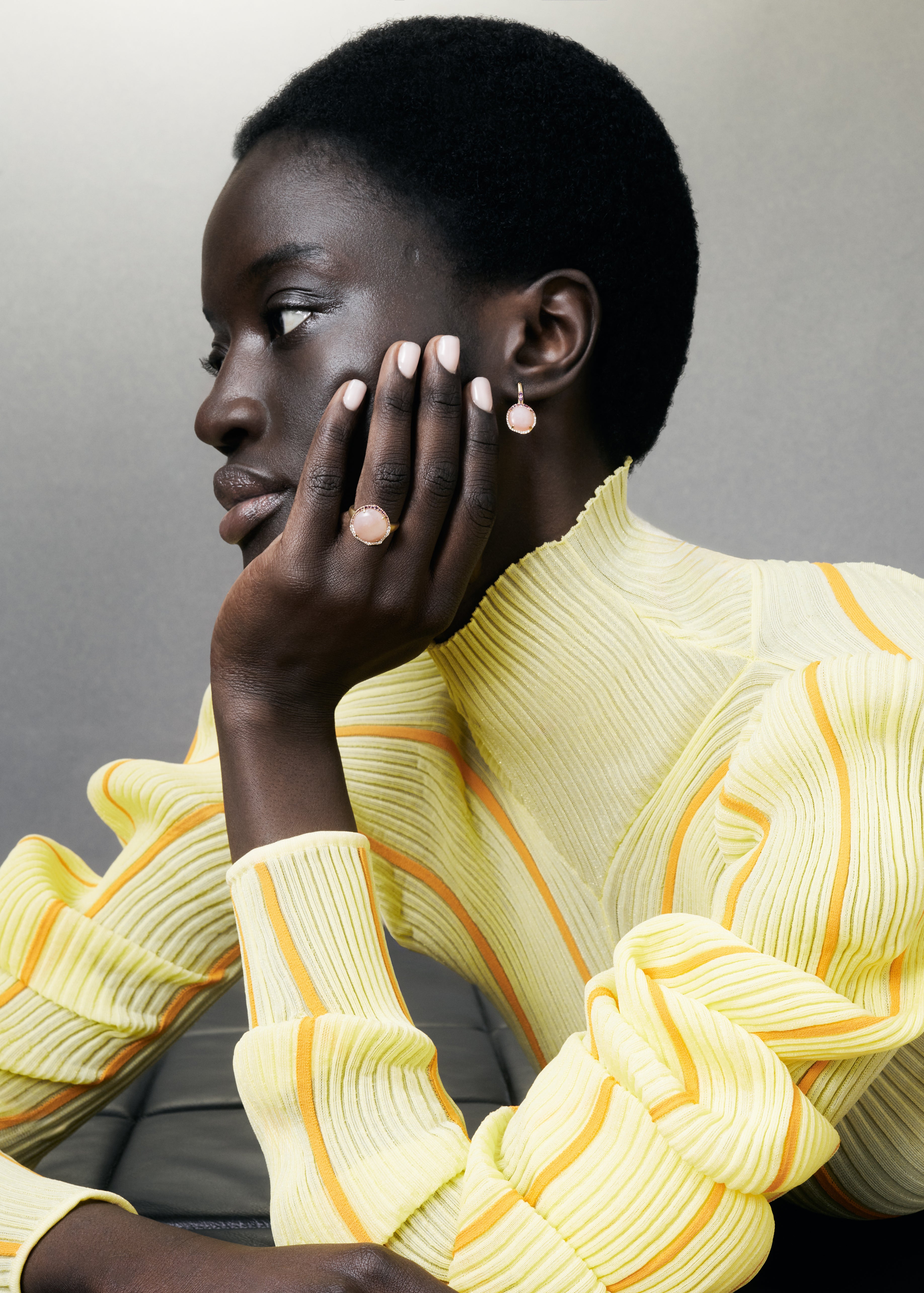 Rosa Opal and Pink Sapphire Ring
