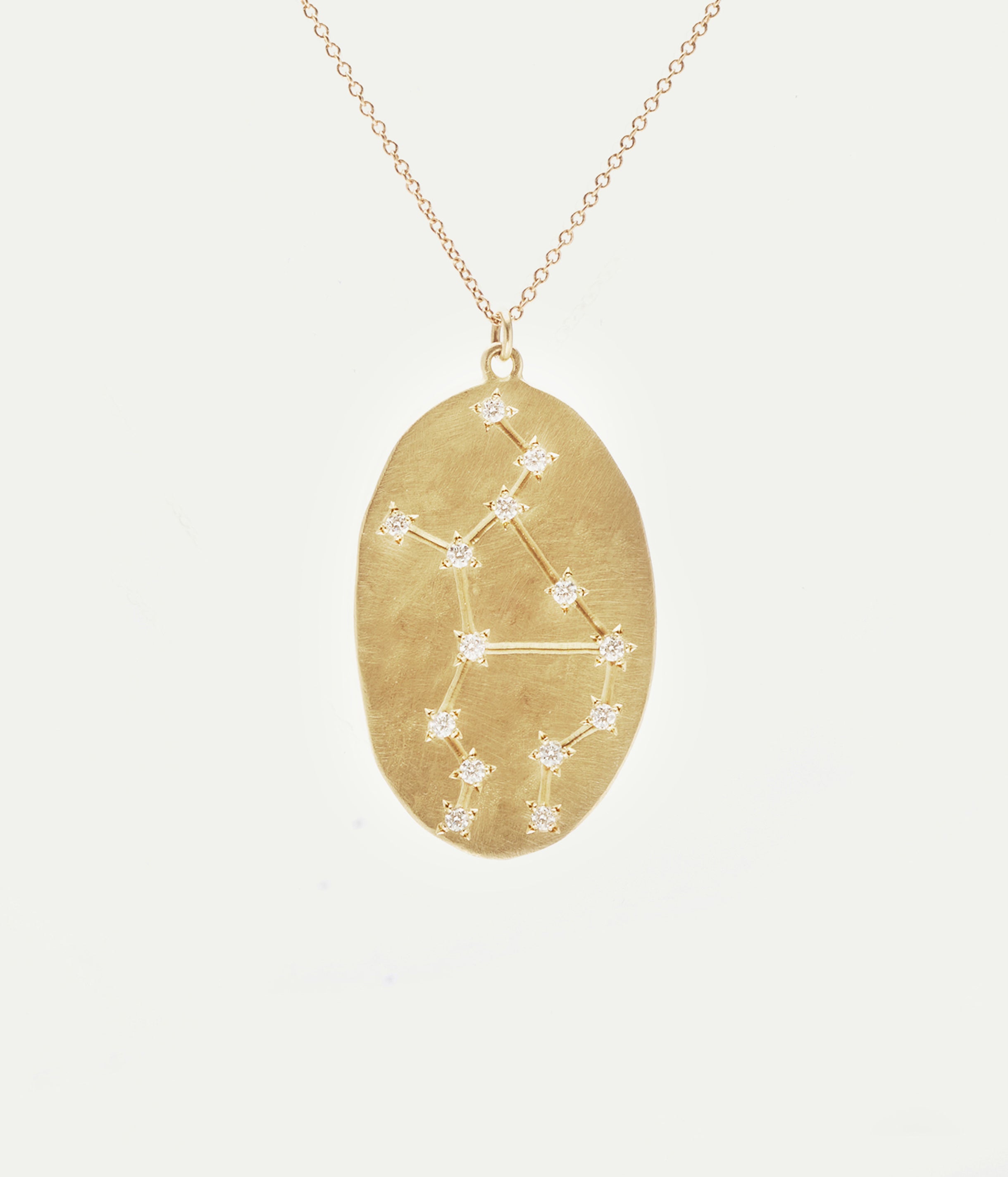 Collier médaille Vierge diamants