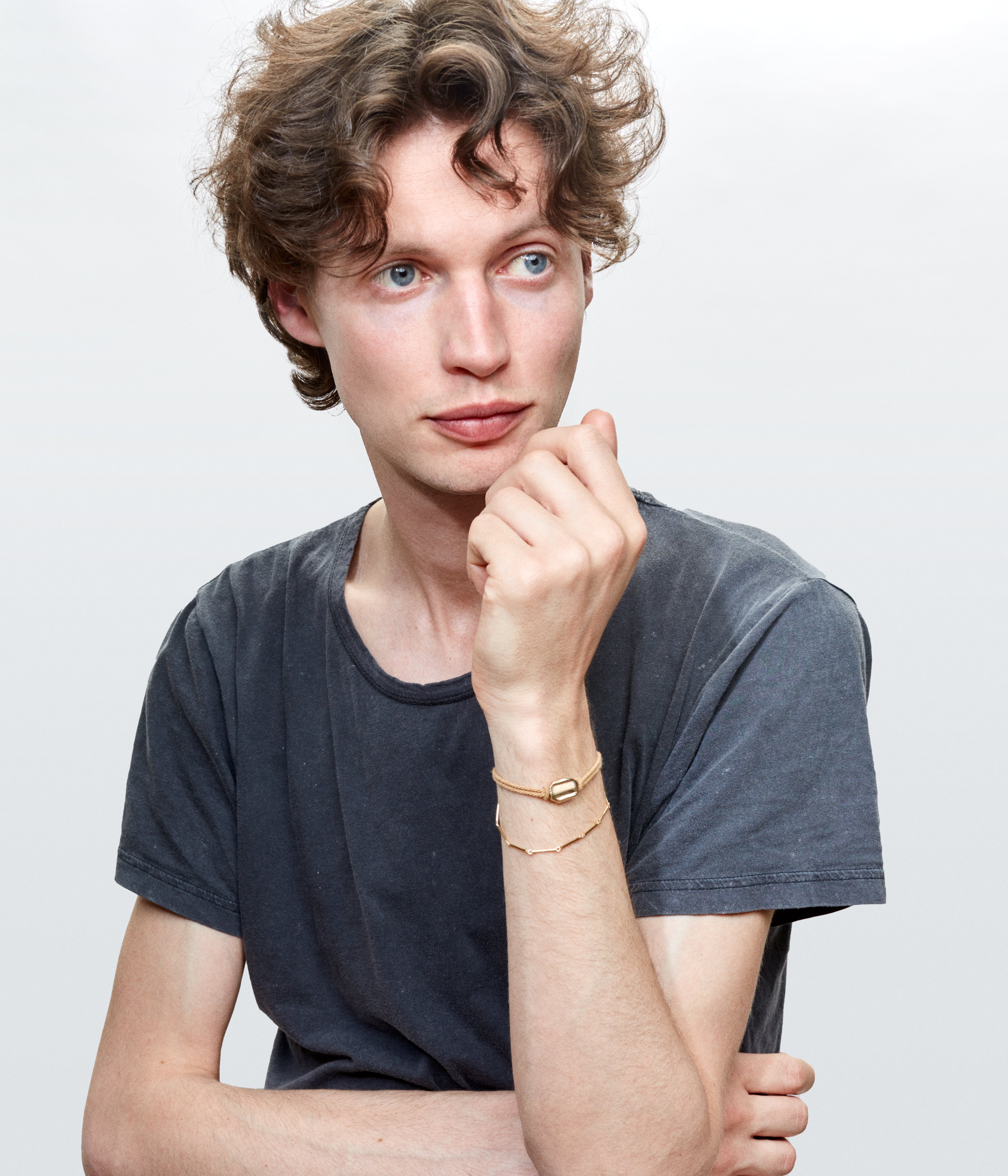 Yasmine large yellow gold bracelet