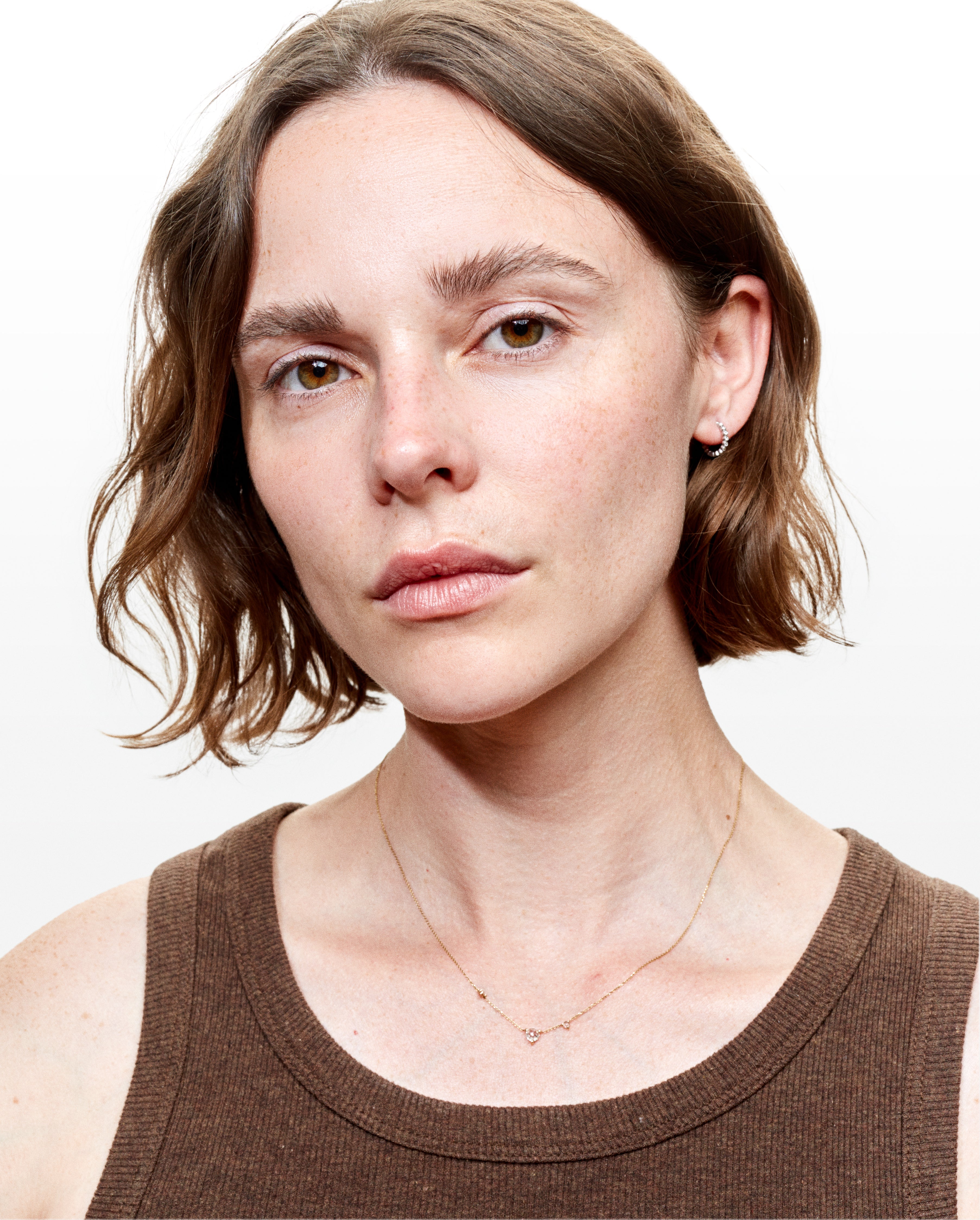 Estelle white gold and diamonds hoop