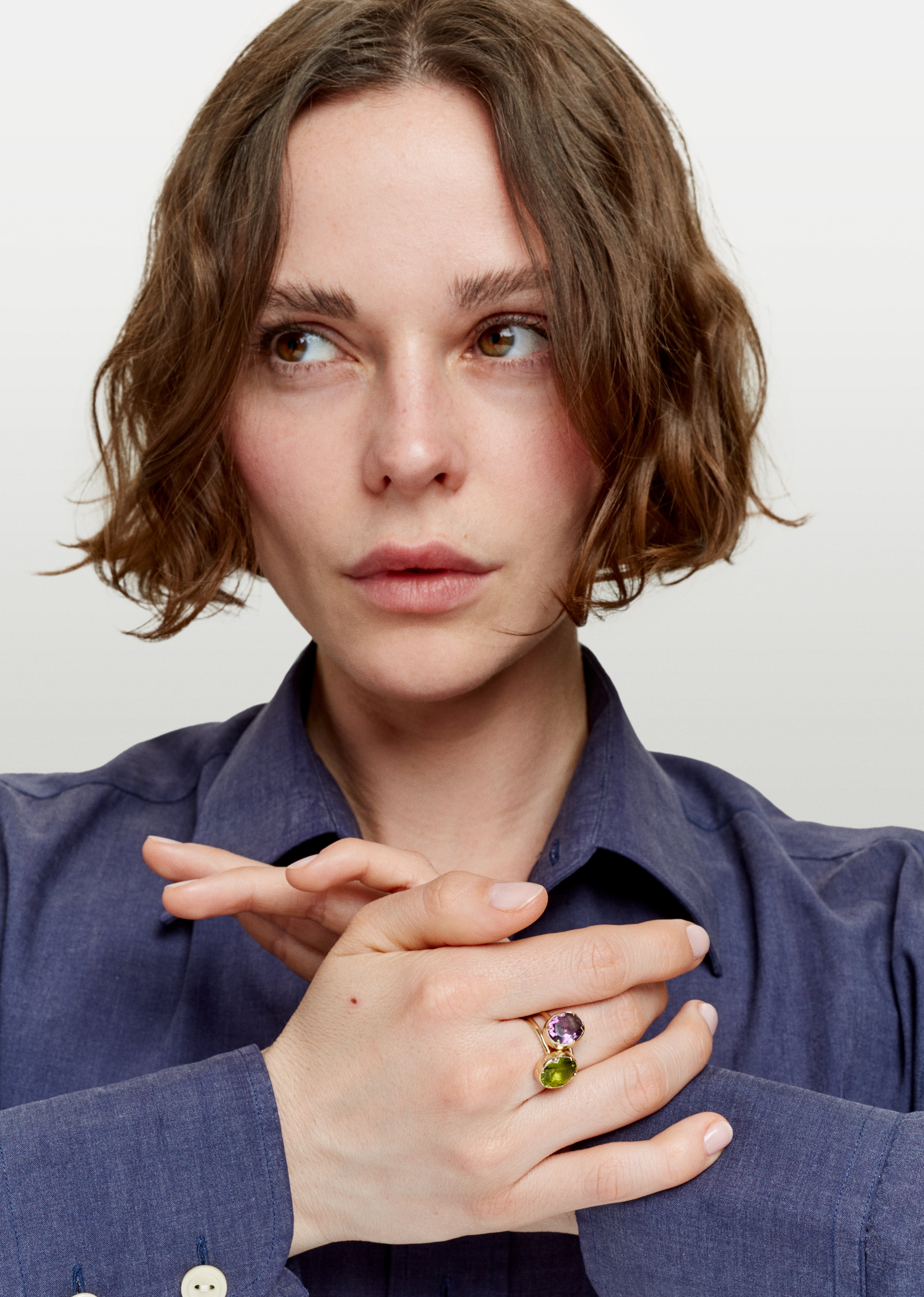 Jelly light amethyst ring