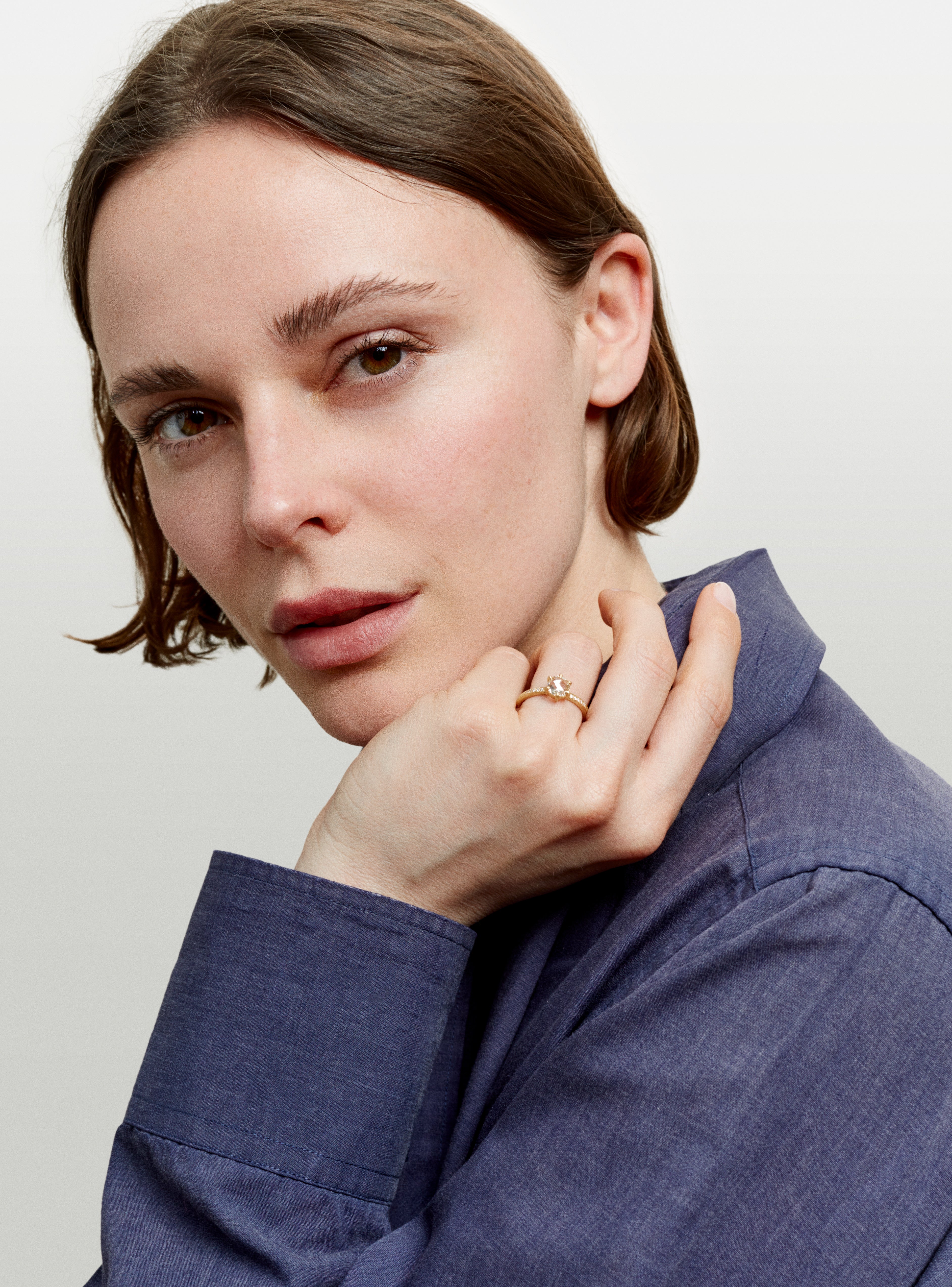 Désirée yellow gold and diamonds ring