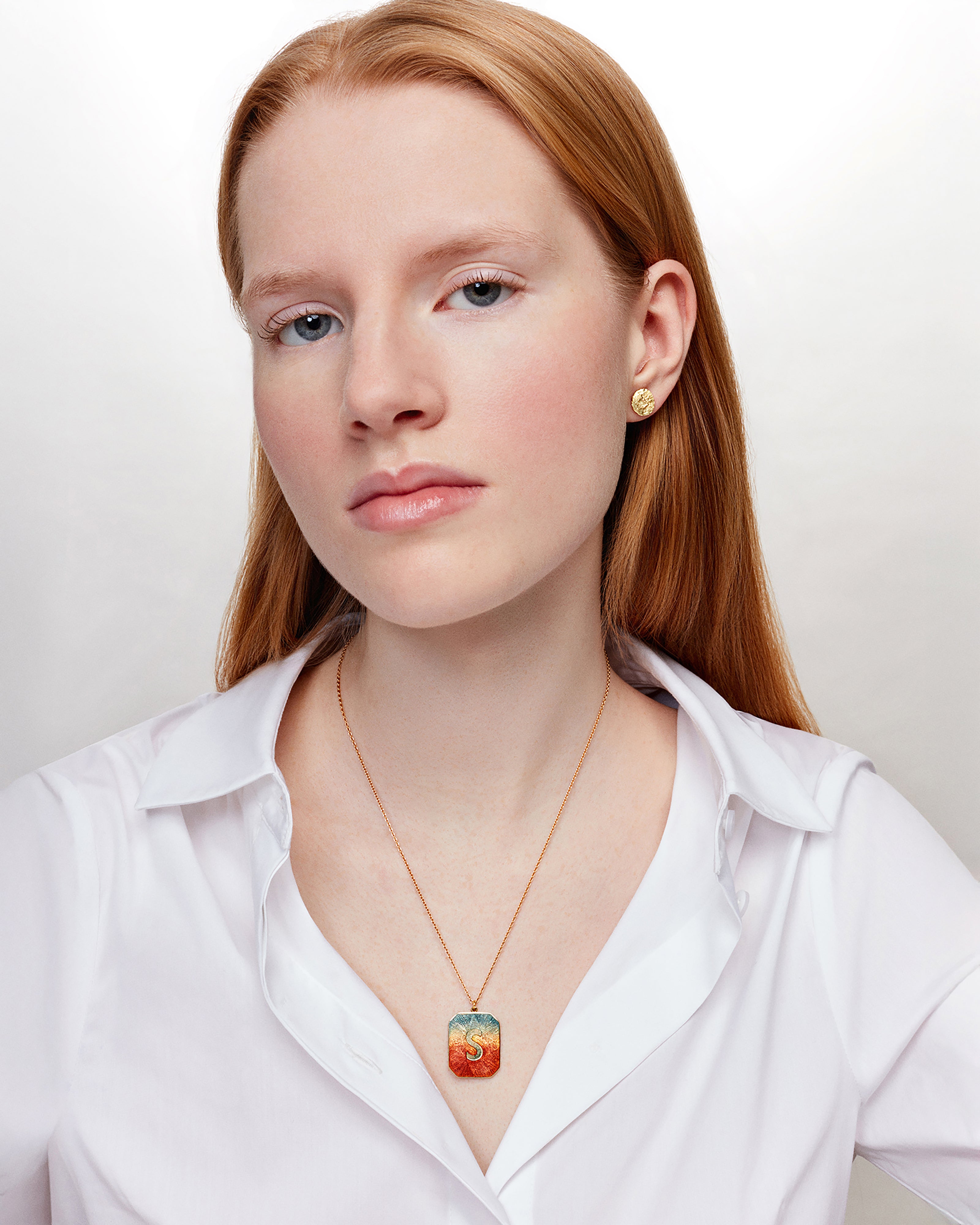 Sunrise Letter S necklace