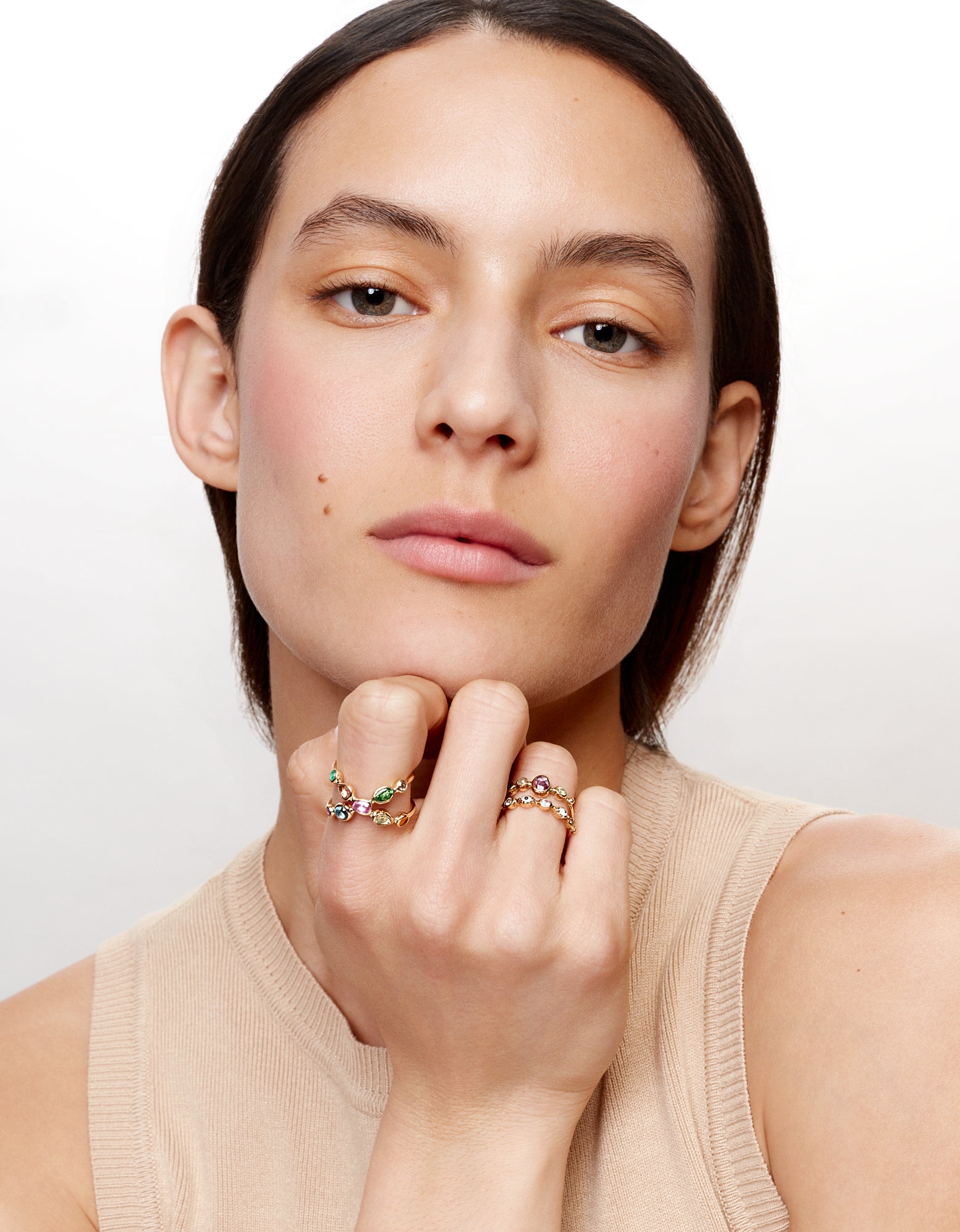 Bague Simple saphir et chrysobéryl