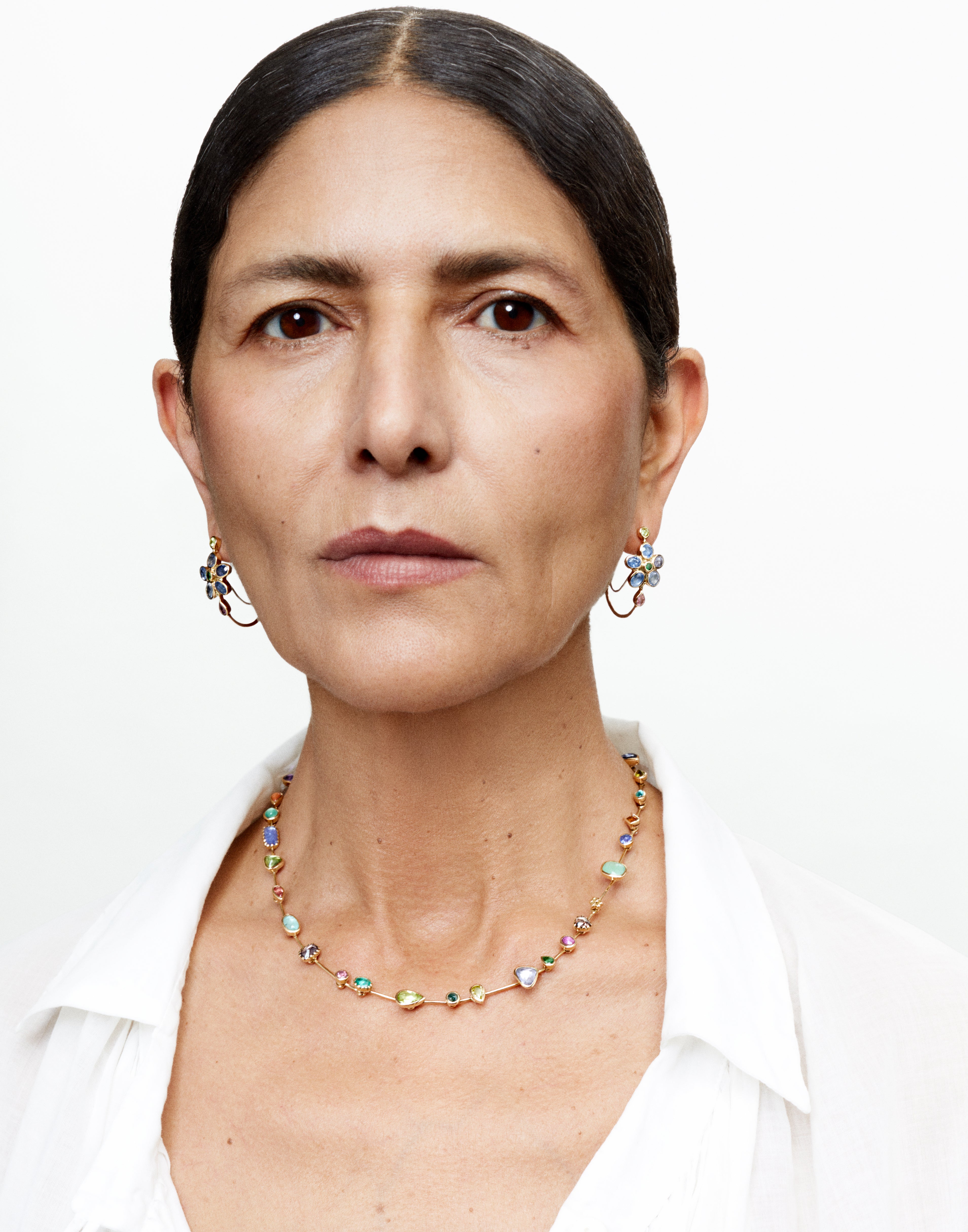 Collier Reine saphir et améthyste