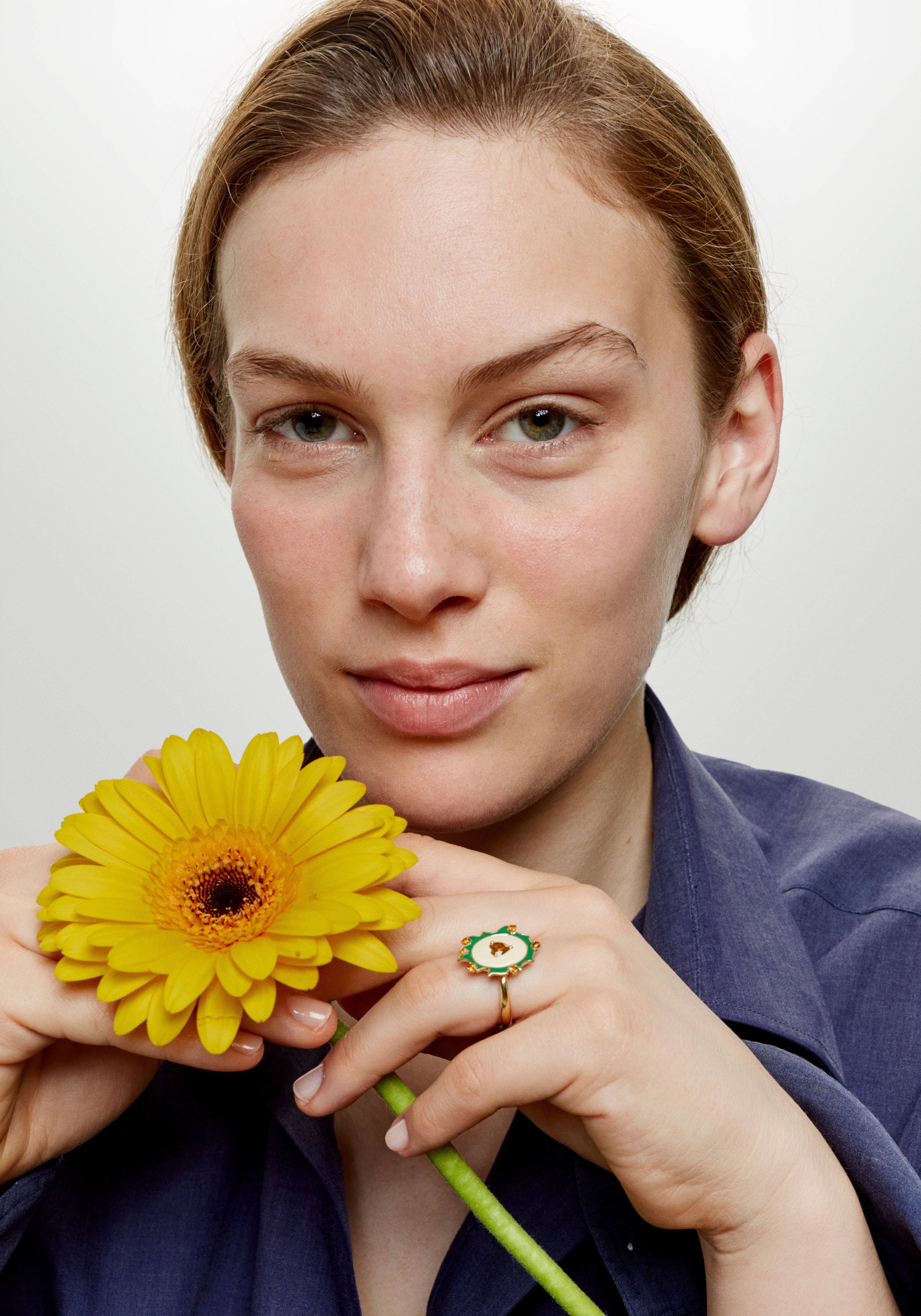 HEART OF FIRE GREEN ring