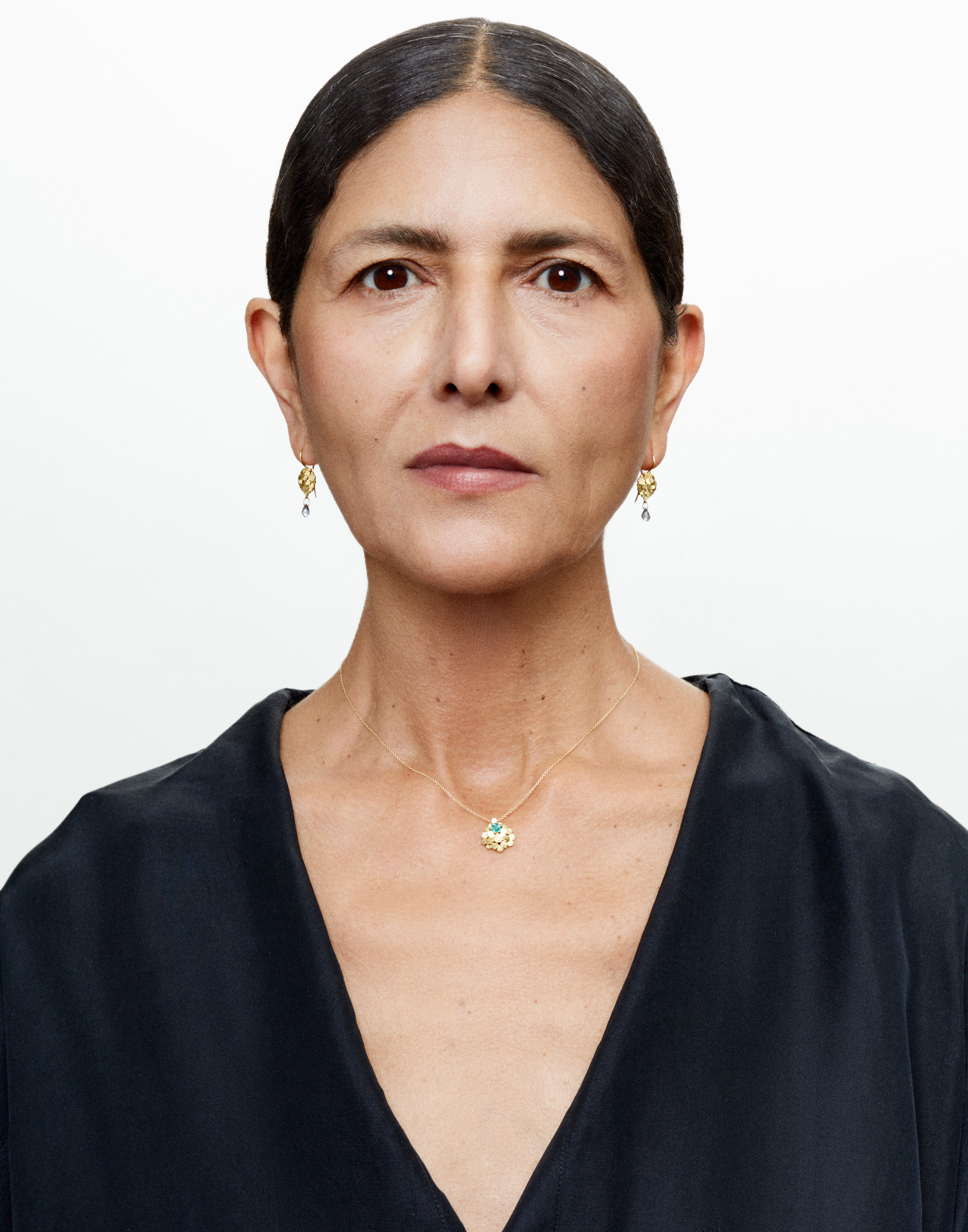 Collier Berry Hex émeraude