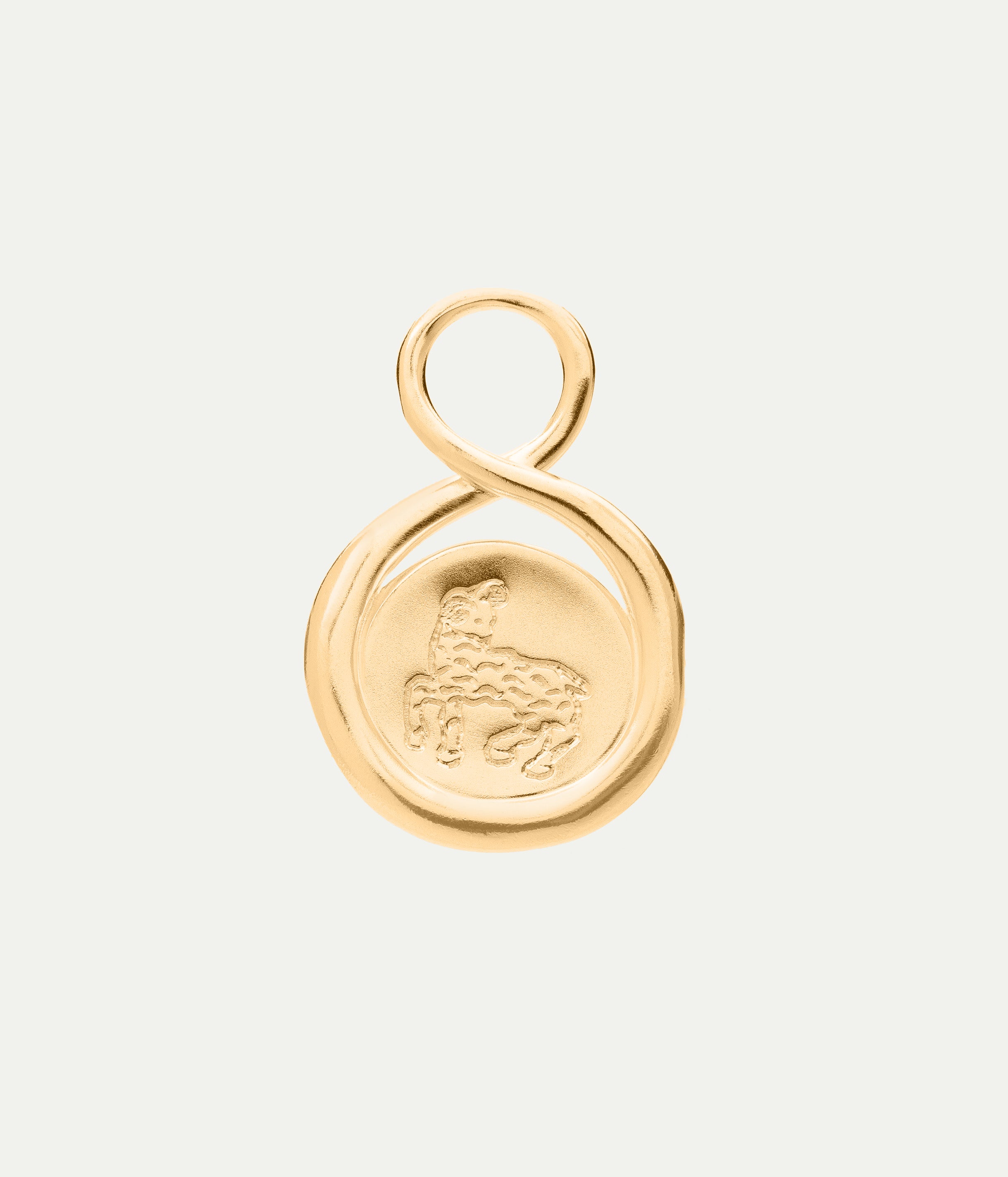 Aries vermeil pendant