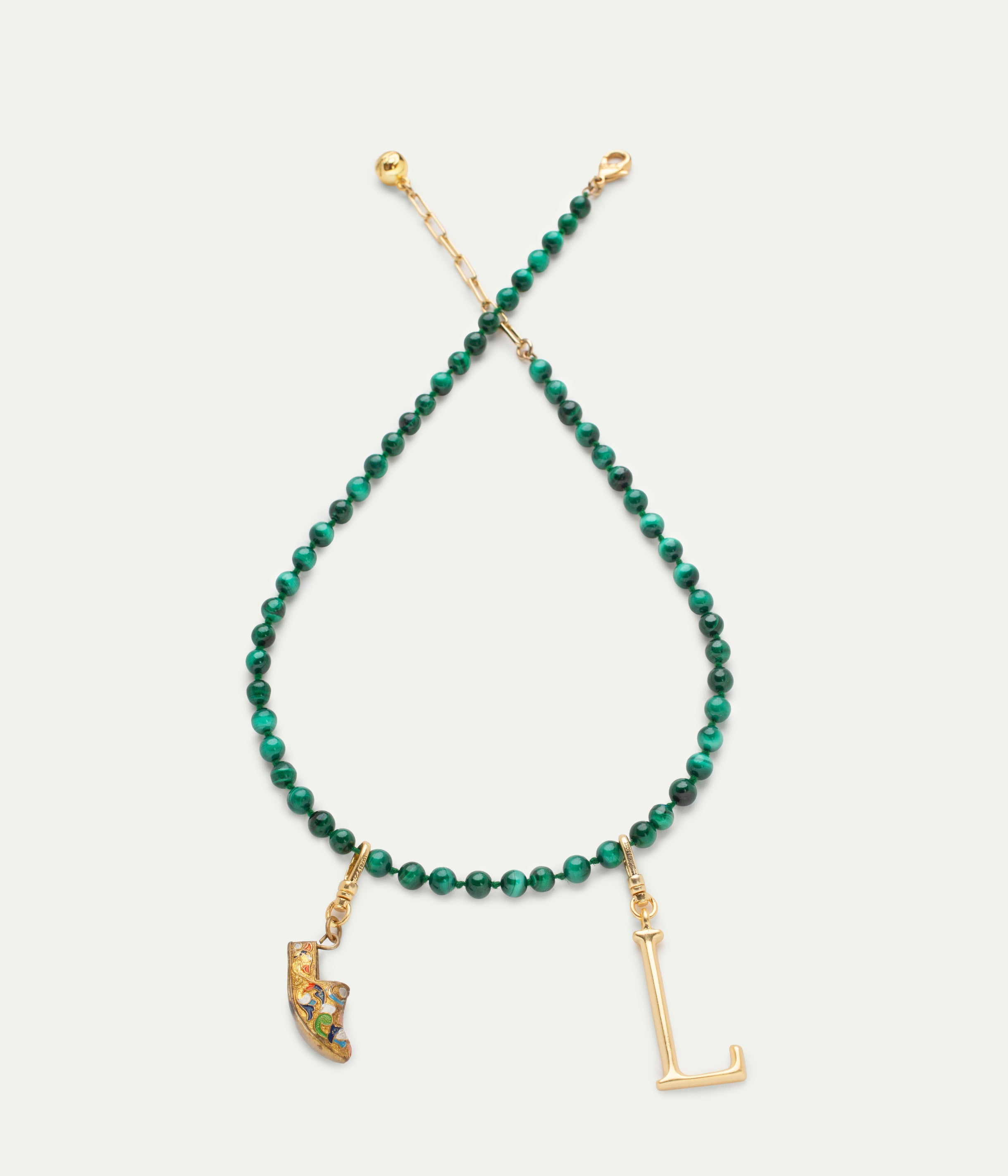 Collier Knotted Malachite