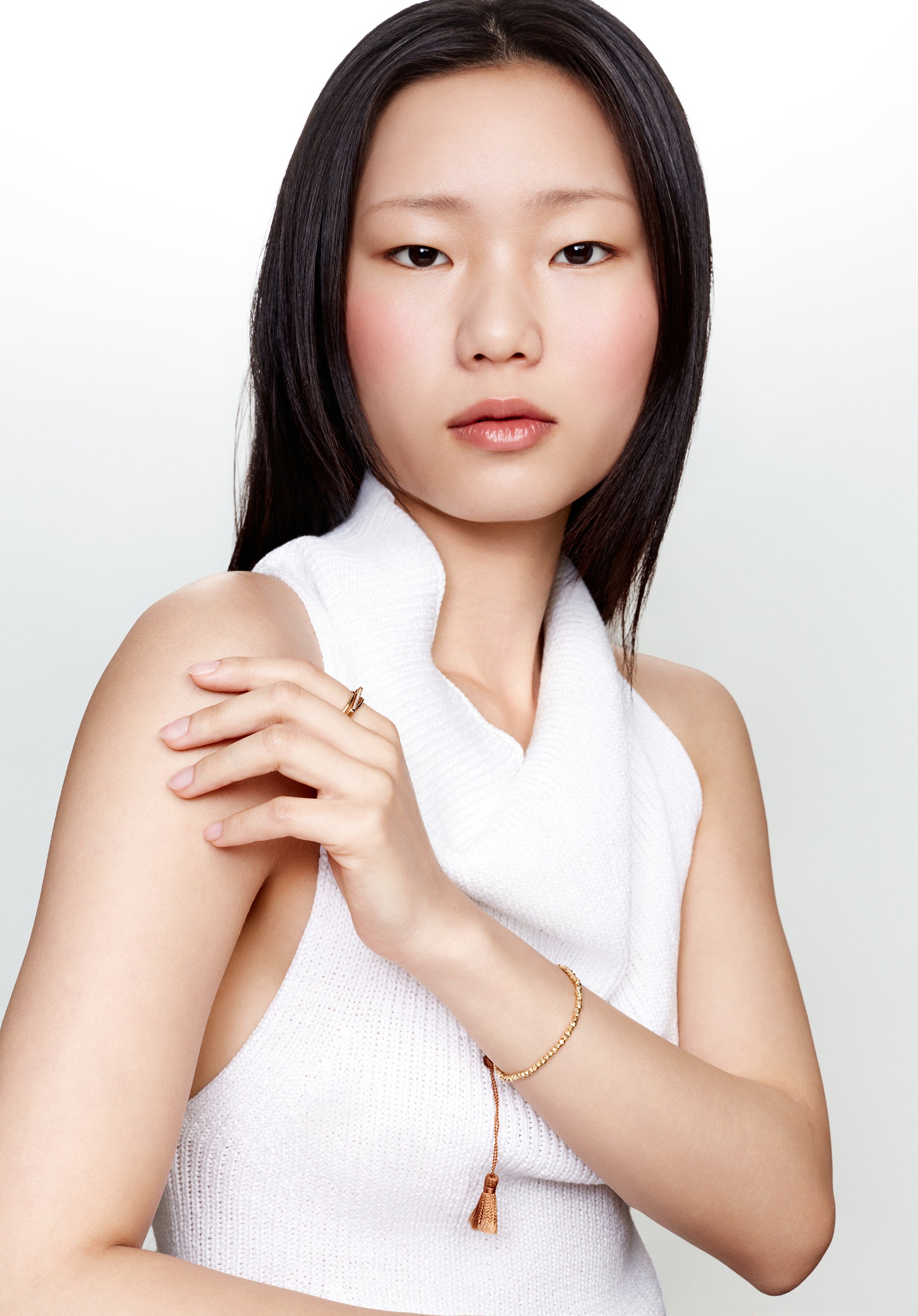 Bracelet Bouton plaqué or