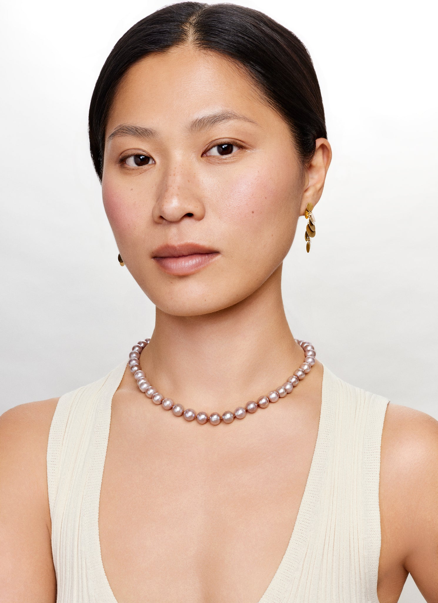 Collier Knotted perles