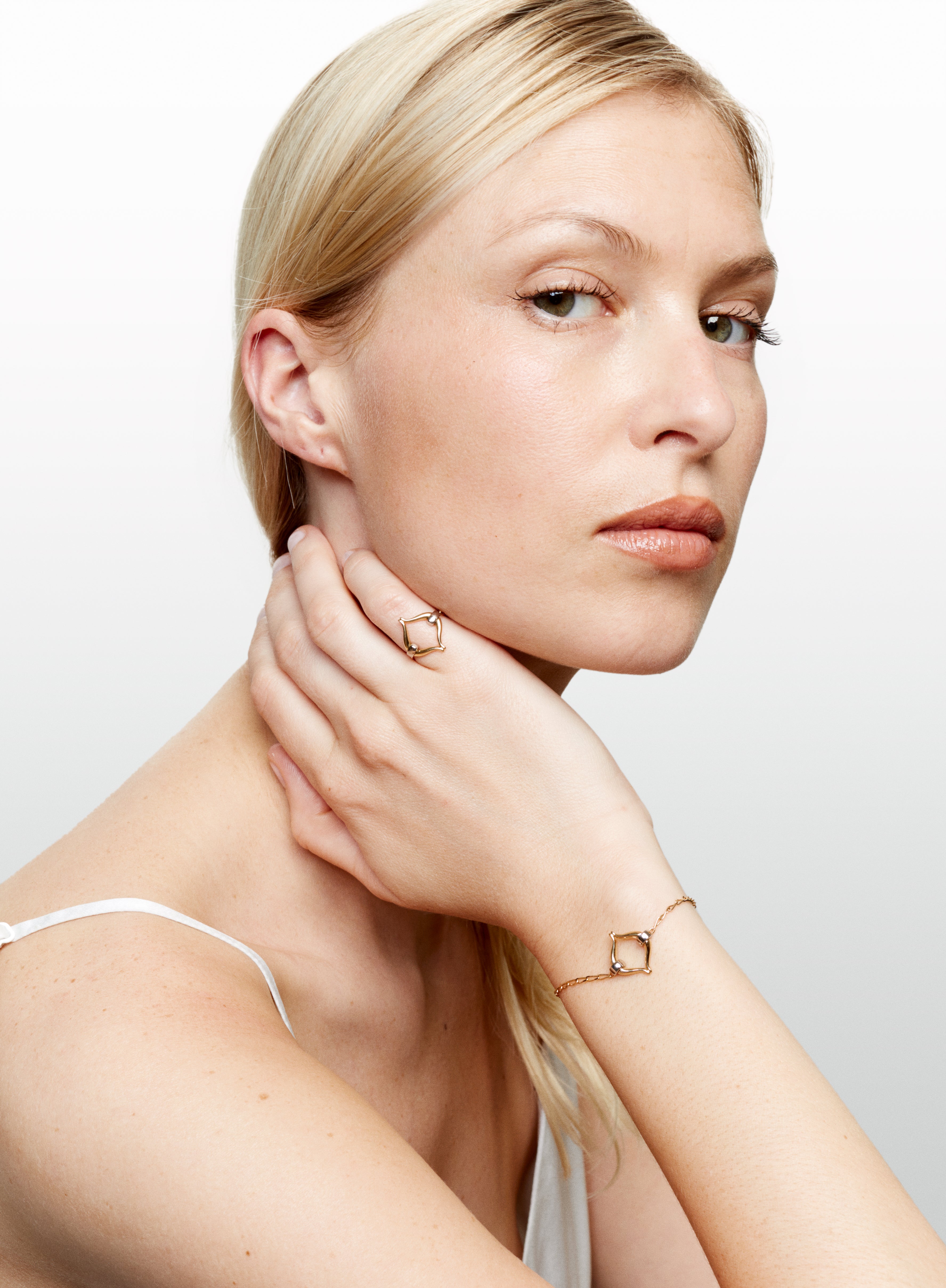 Yellow and white gold Eboris Link Bicolore