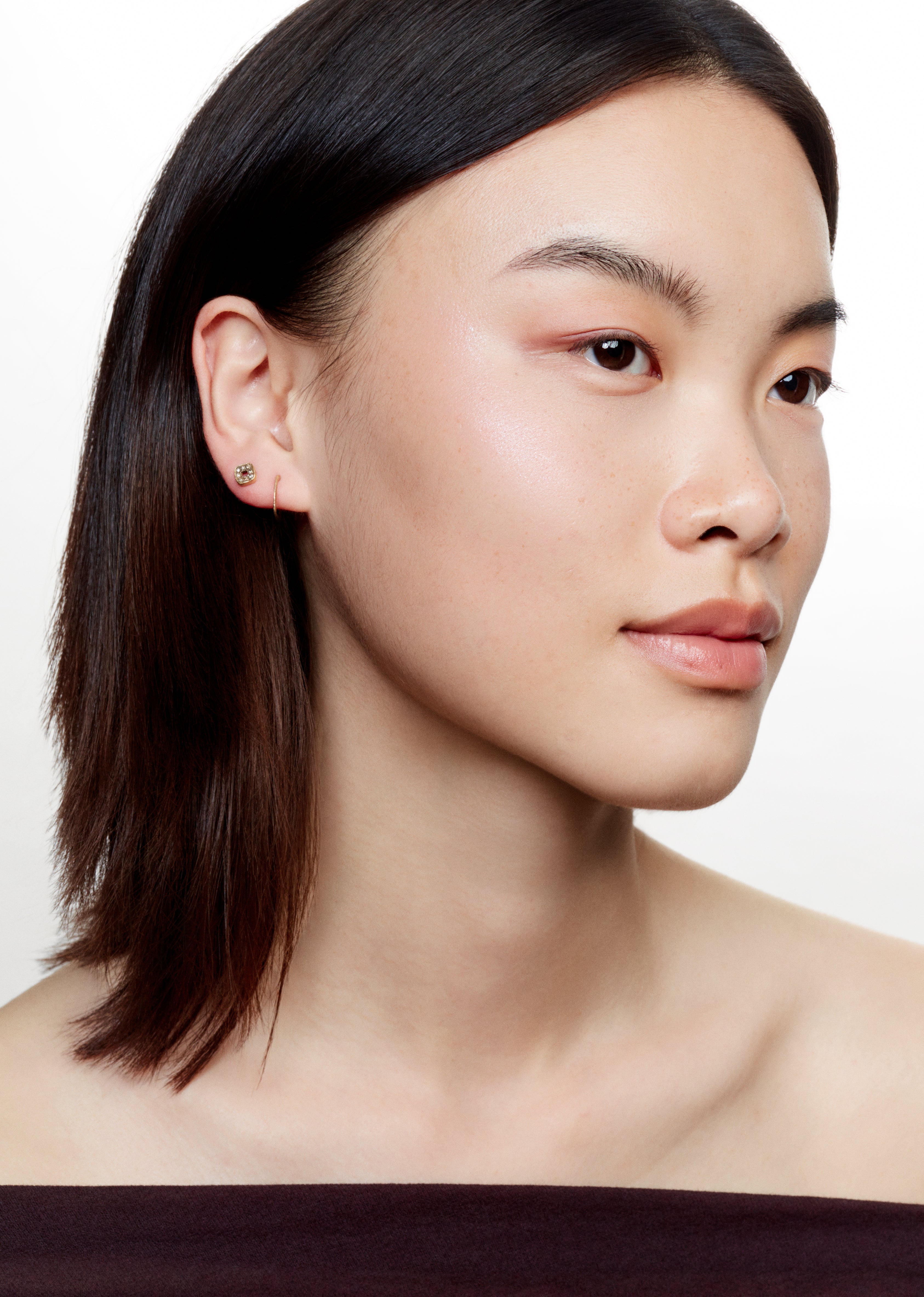 Boucles d'oreilles Jo or jaune et diamants