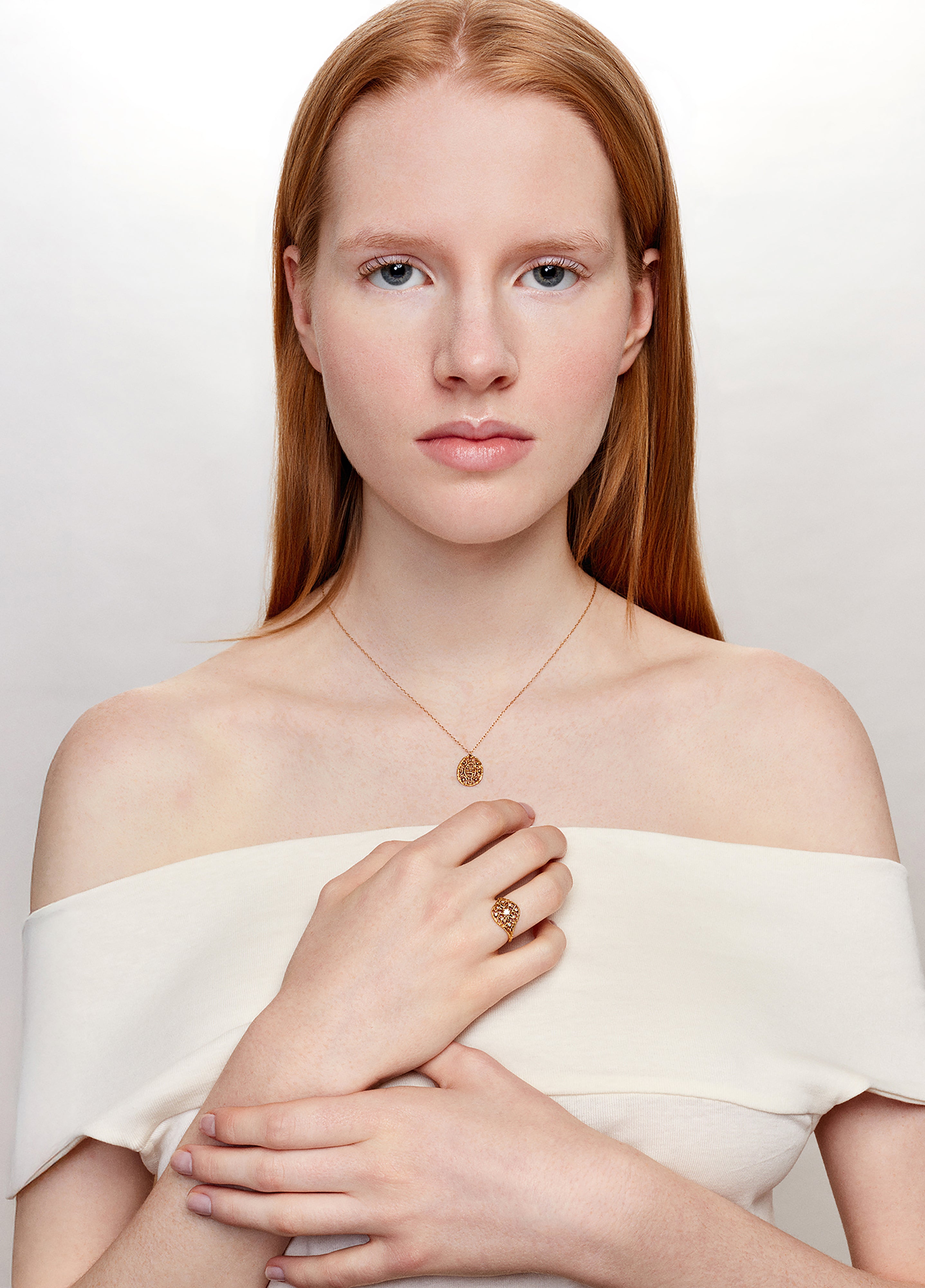 Collier Flocon or jaune