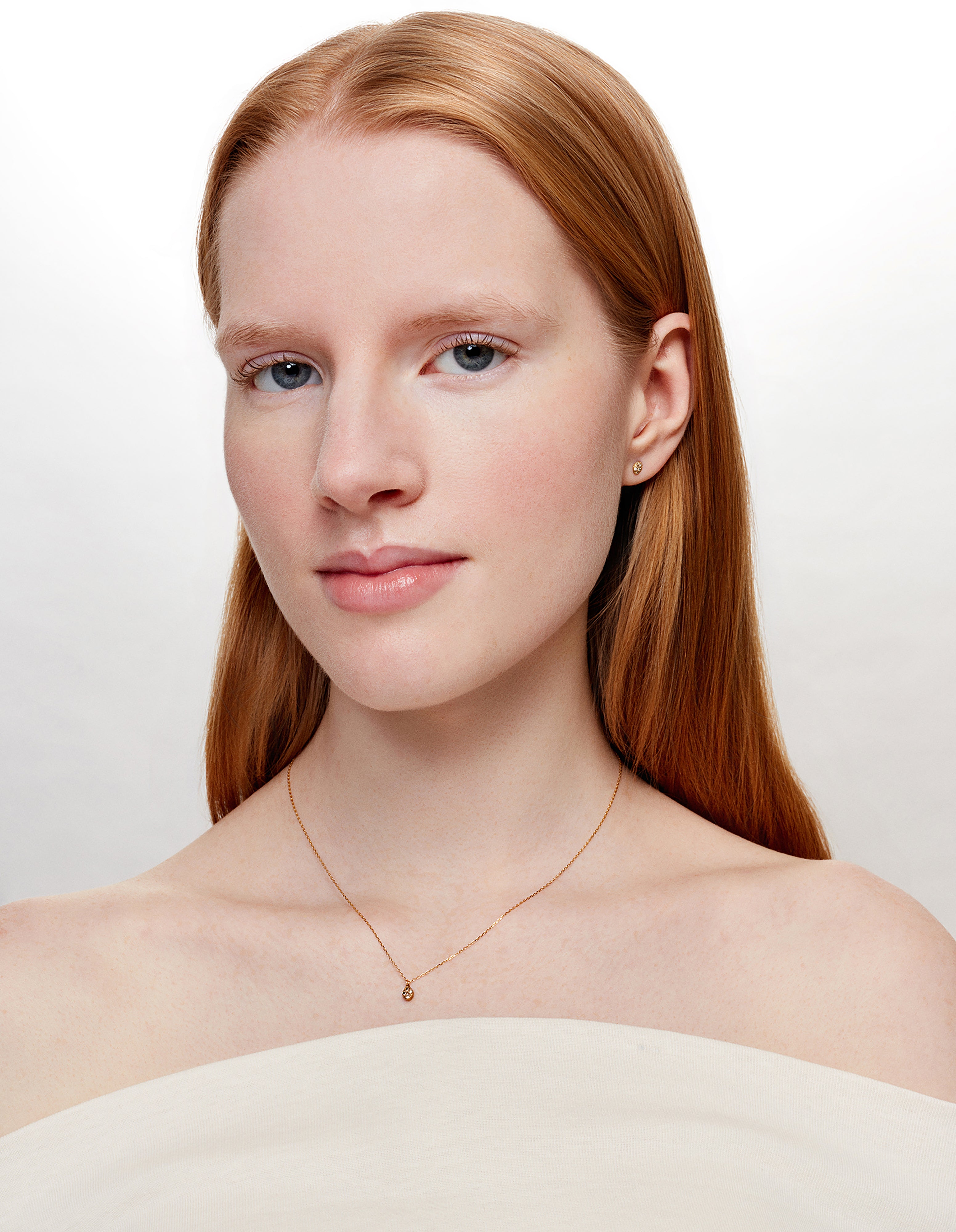 Collier Macaron or jaune et diamants