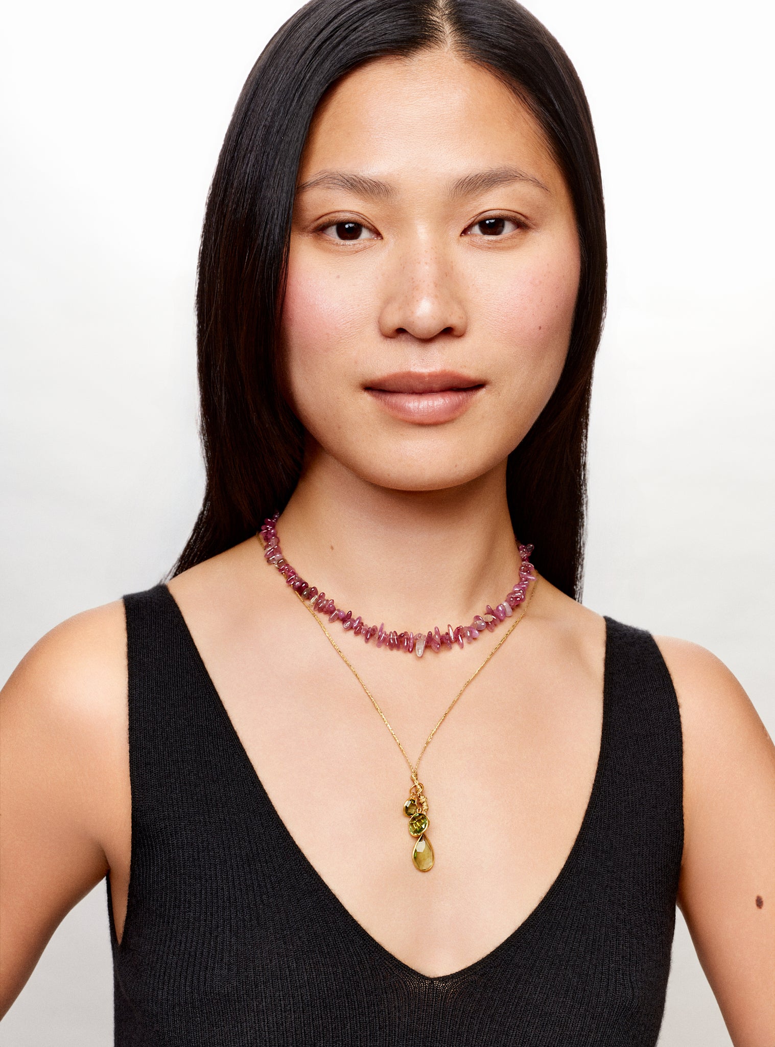 Myanmar Tender Triple necklace