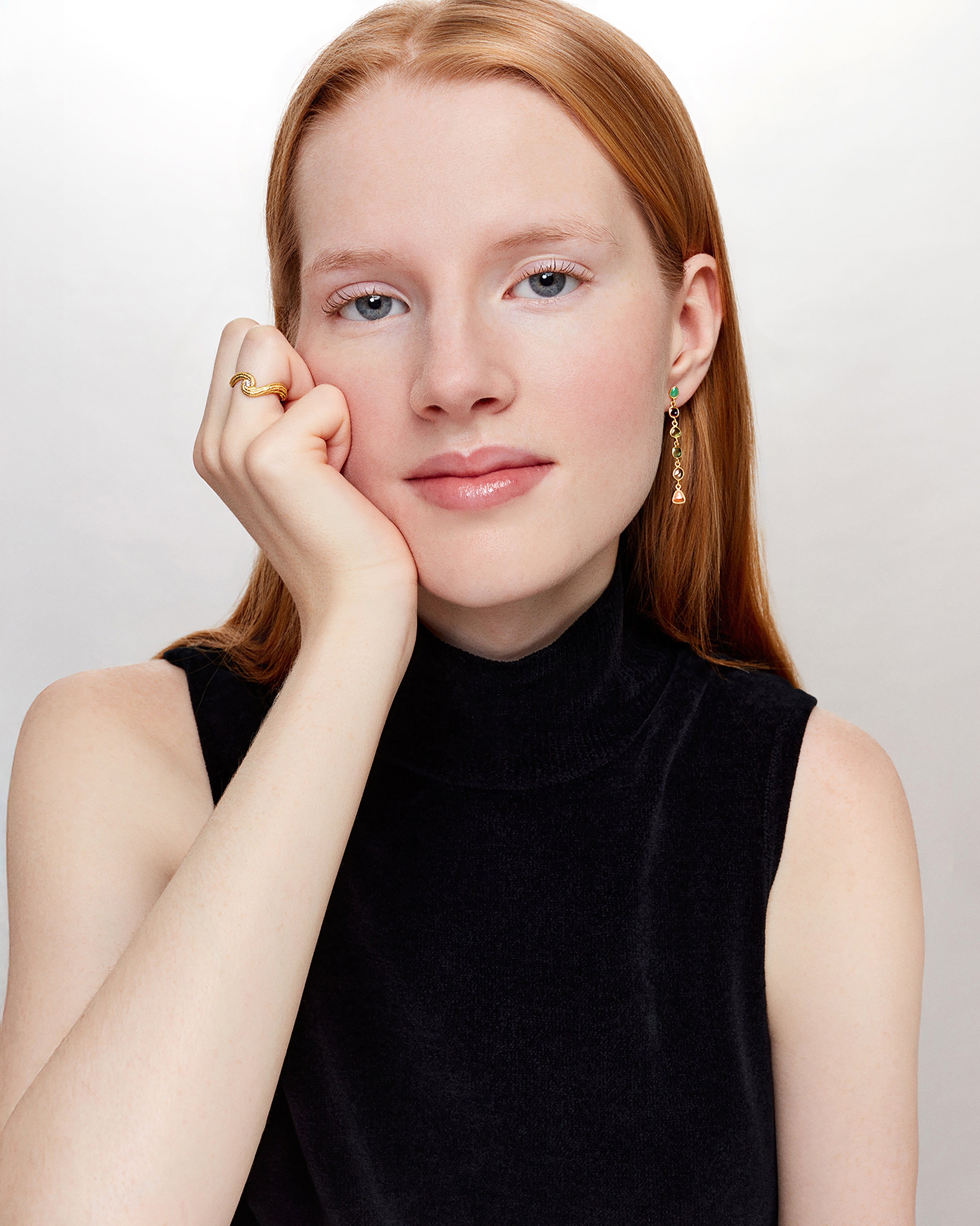 Boucles d'oreilles Anemone Short Loop