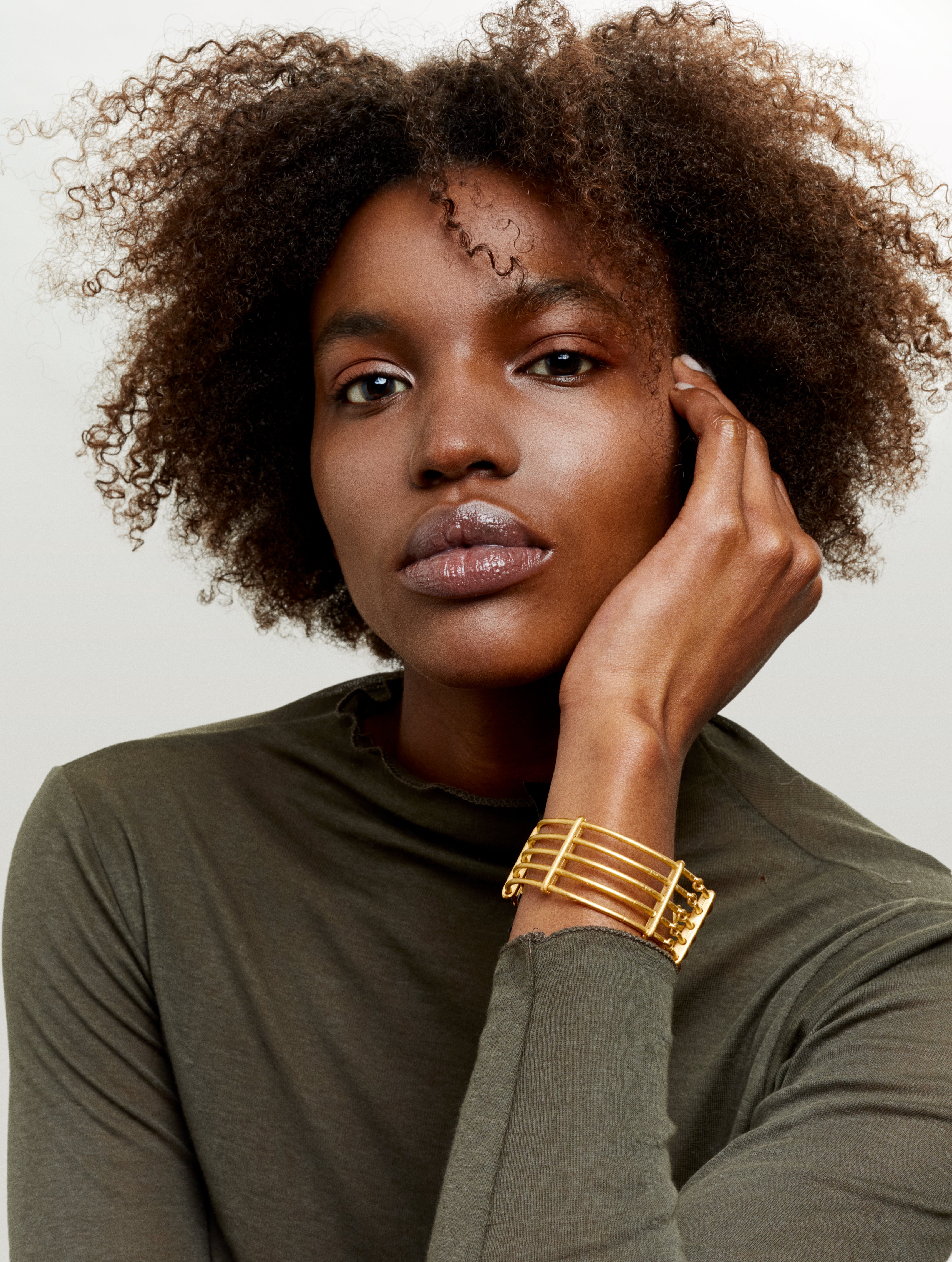 Bracelet Armor laiton plaqué or