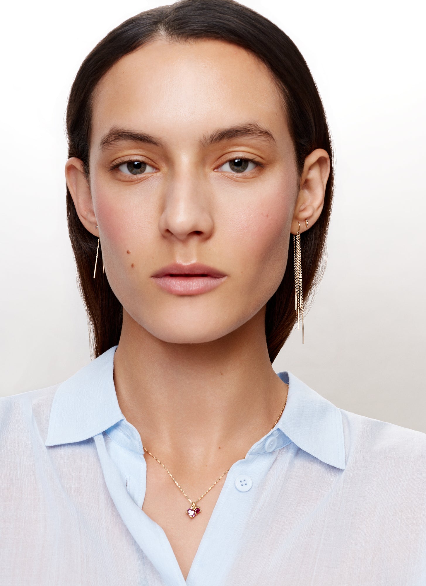 Boucle d'oreille Single Multichain Pull Through