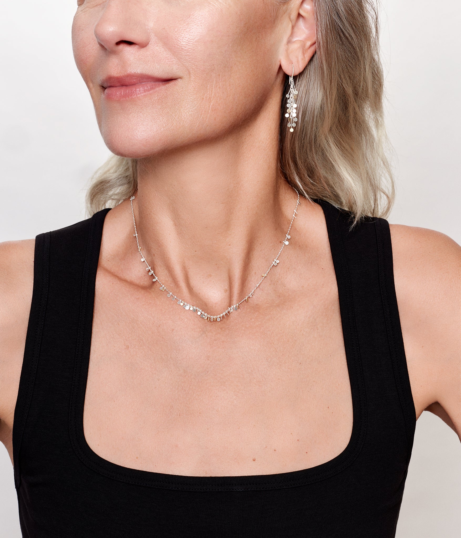 Boucles d'oreilles Medium Dot argent