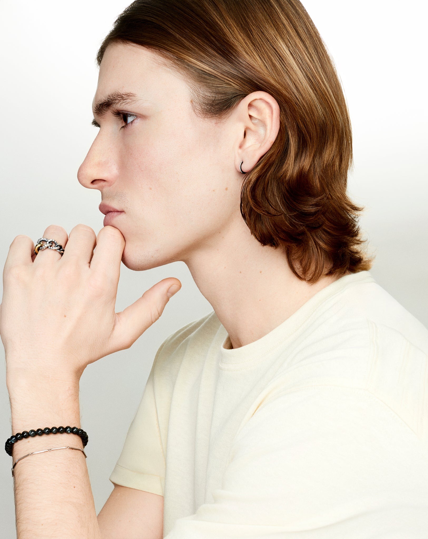 Cove Slim L Larvikite bracelet