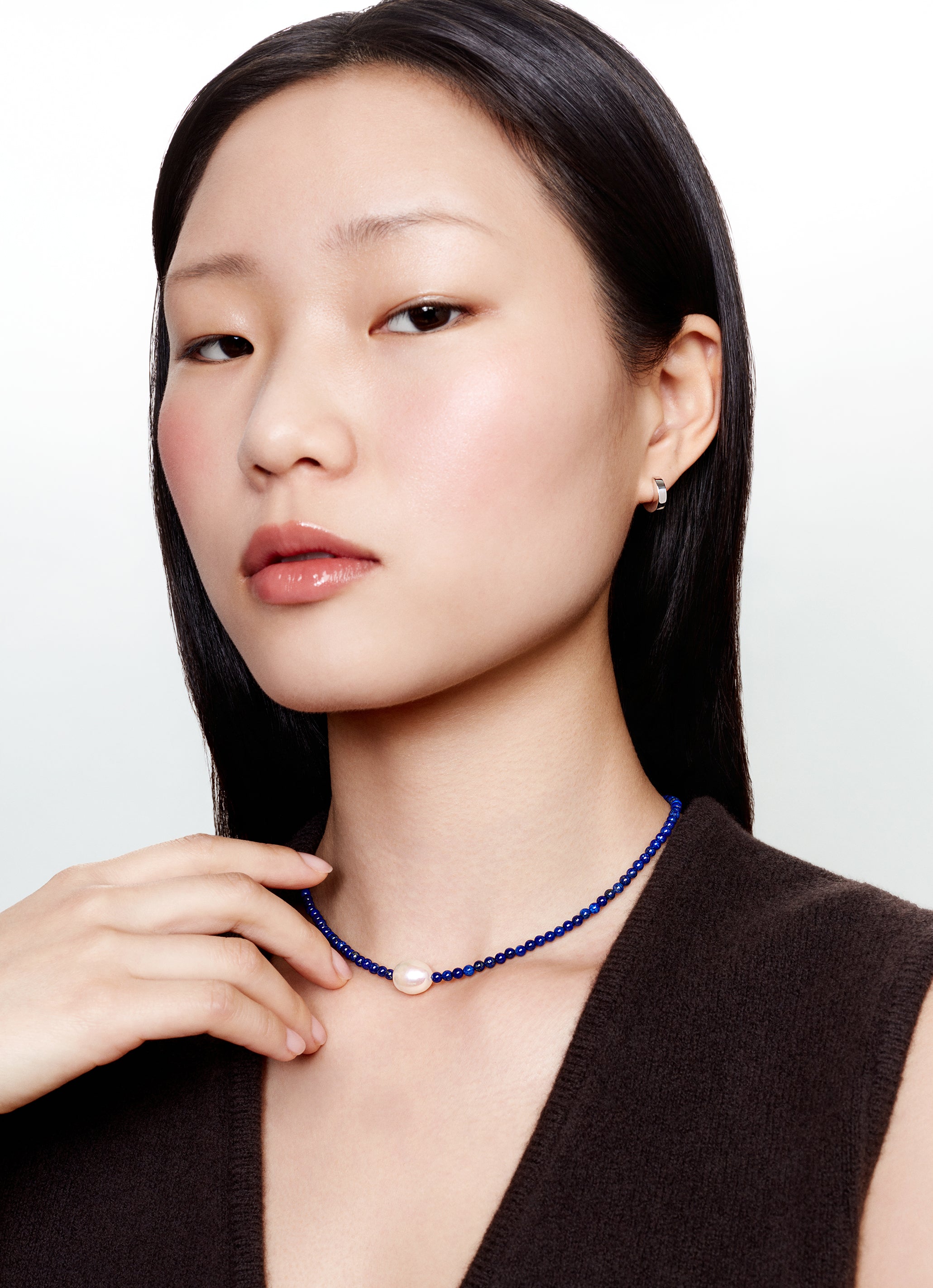 Collier Mermaid Choker lapis lazuli
