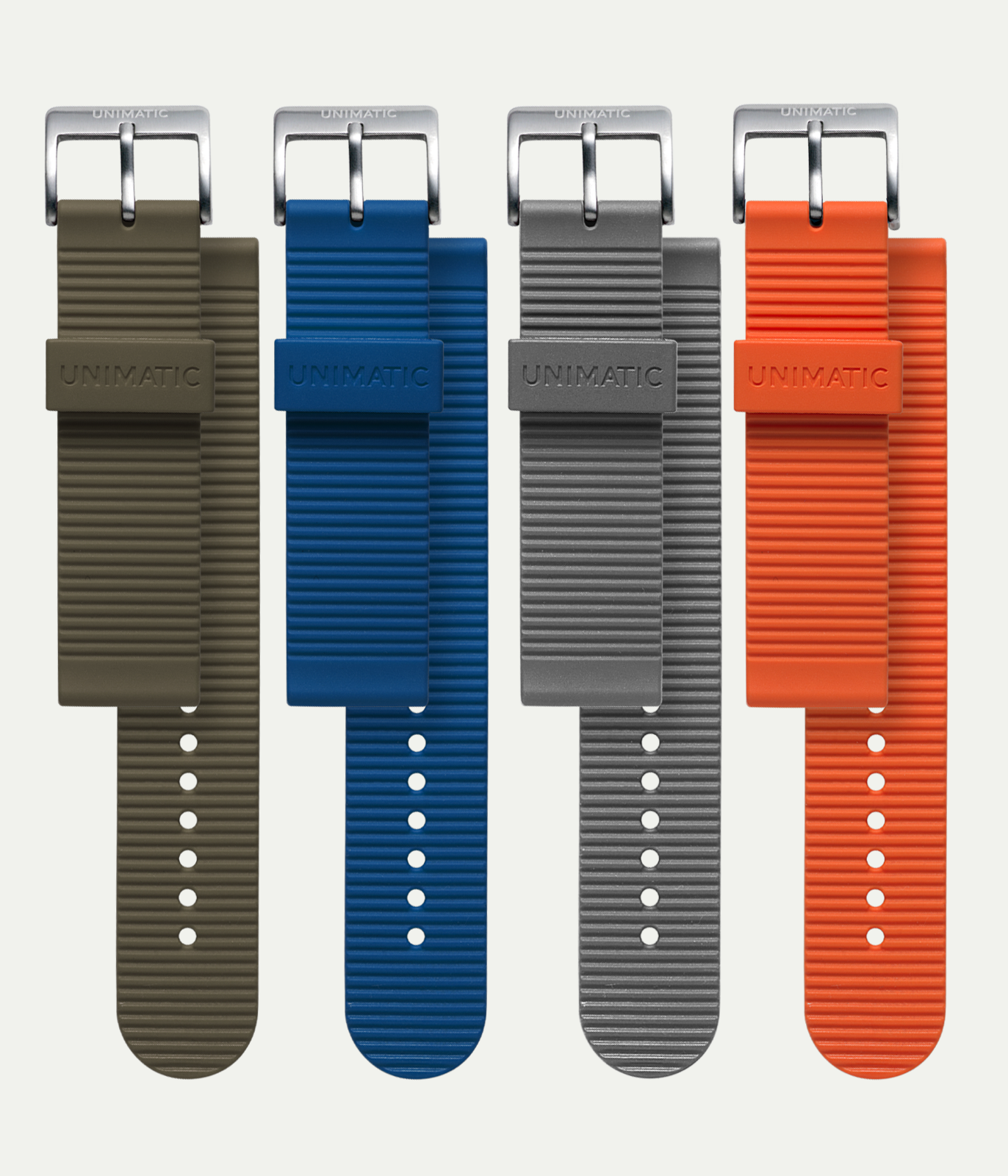 Khaki rubber strap