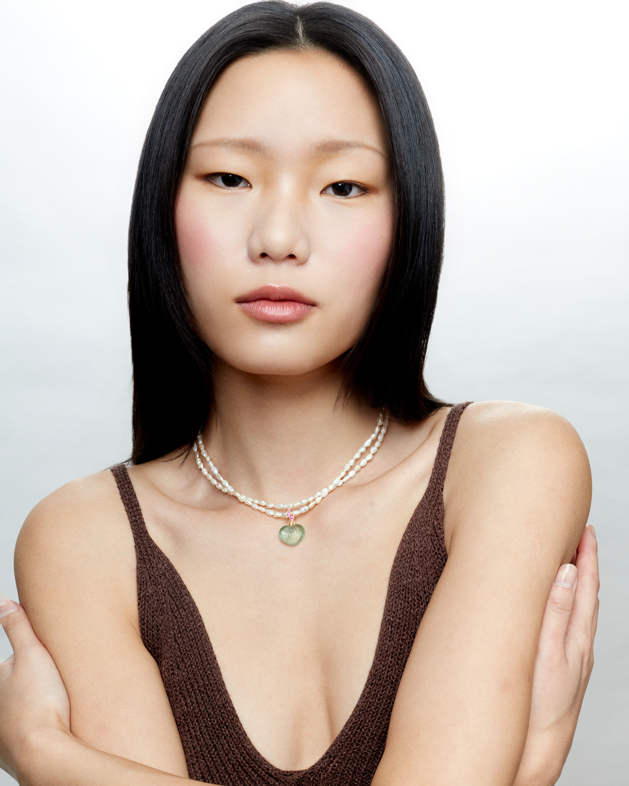 Double Pearl Necklace