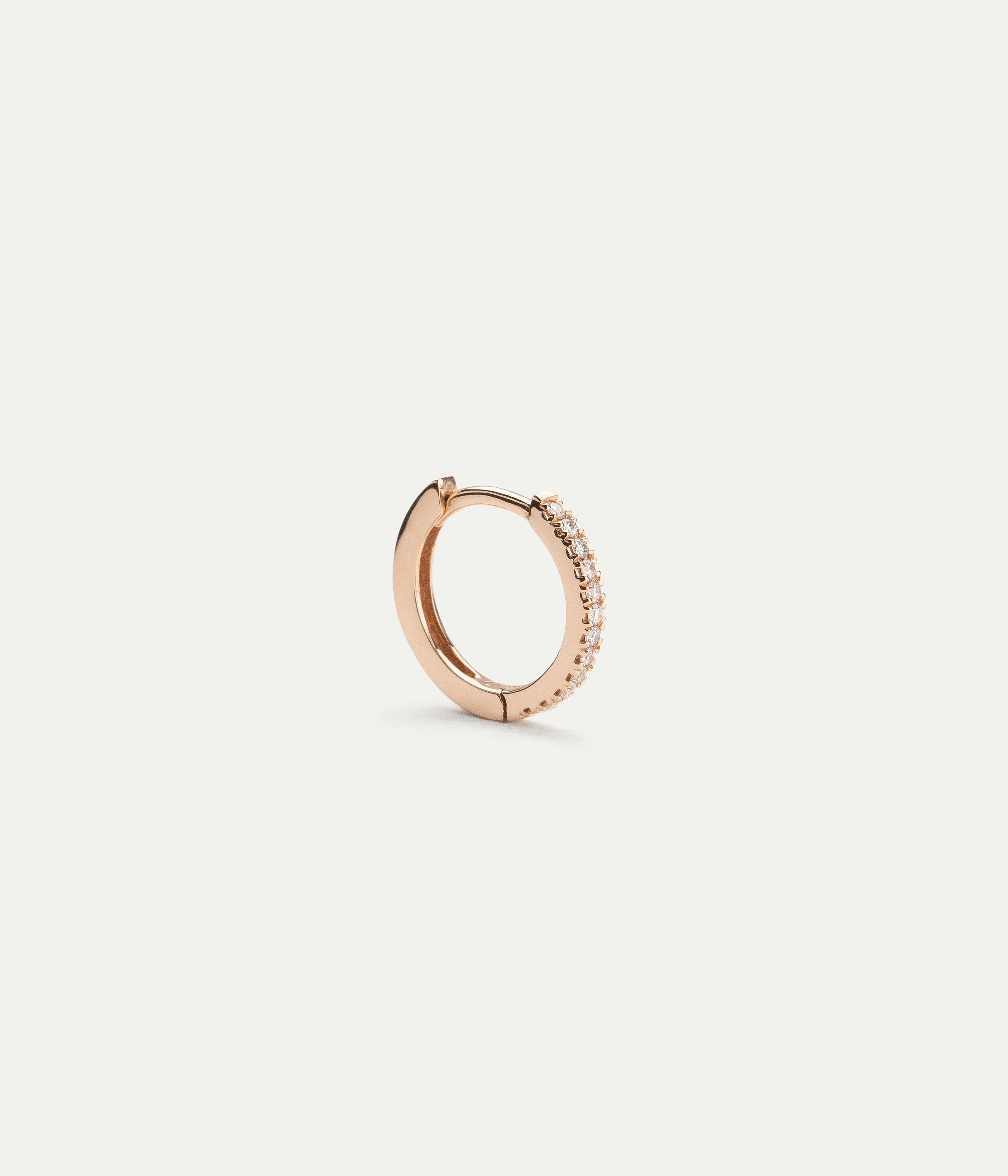 Margot Rose Gold and Diamonds Large hoop