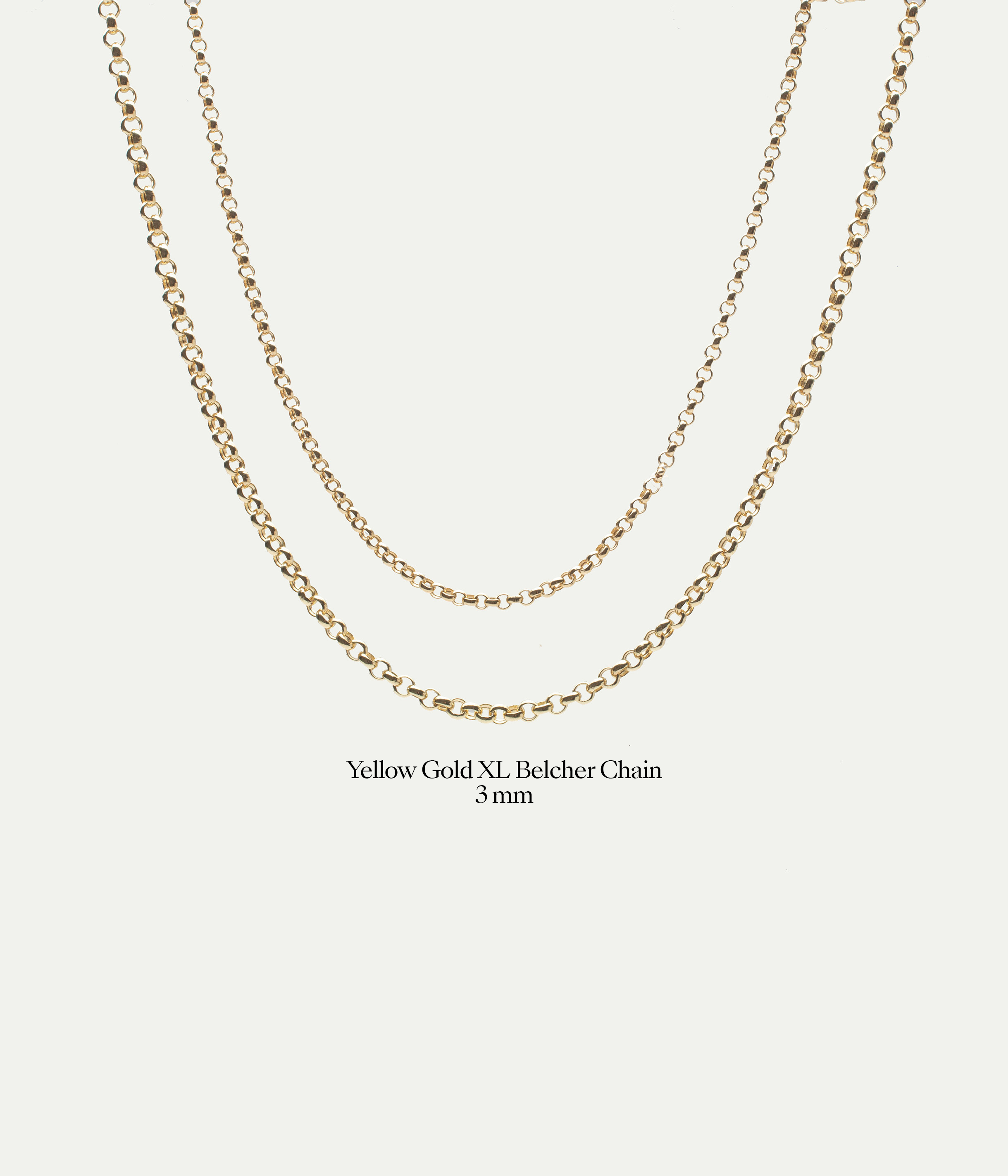 Belcher XL yellow gold chain