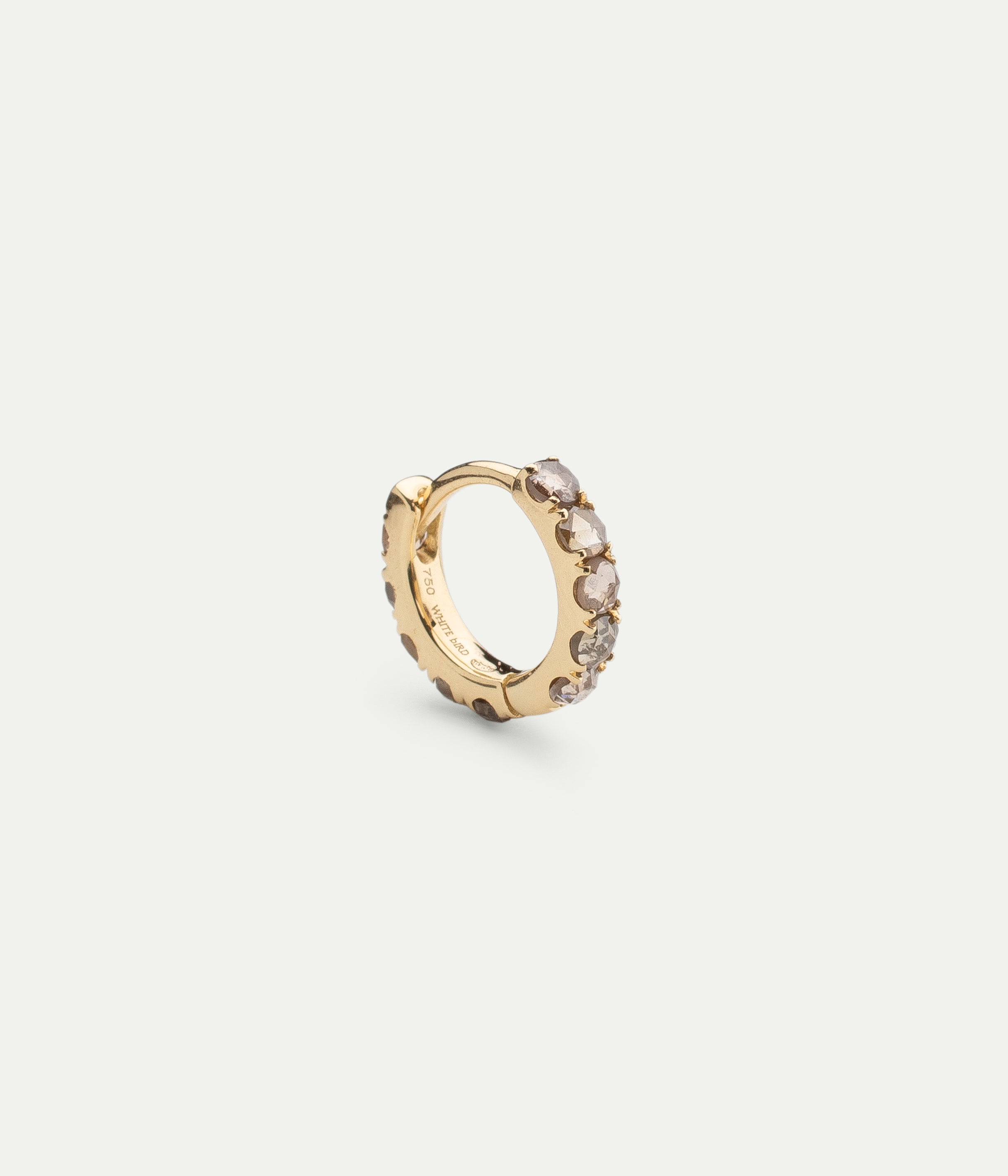 Ismene brown diamonds hoop