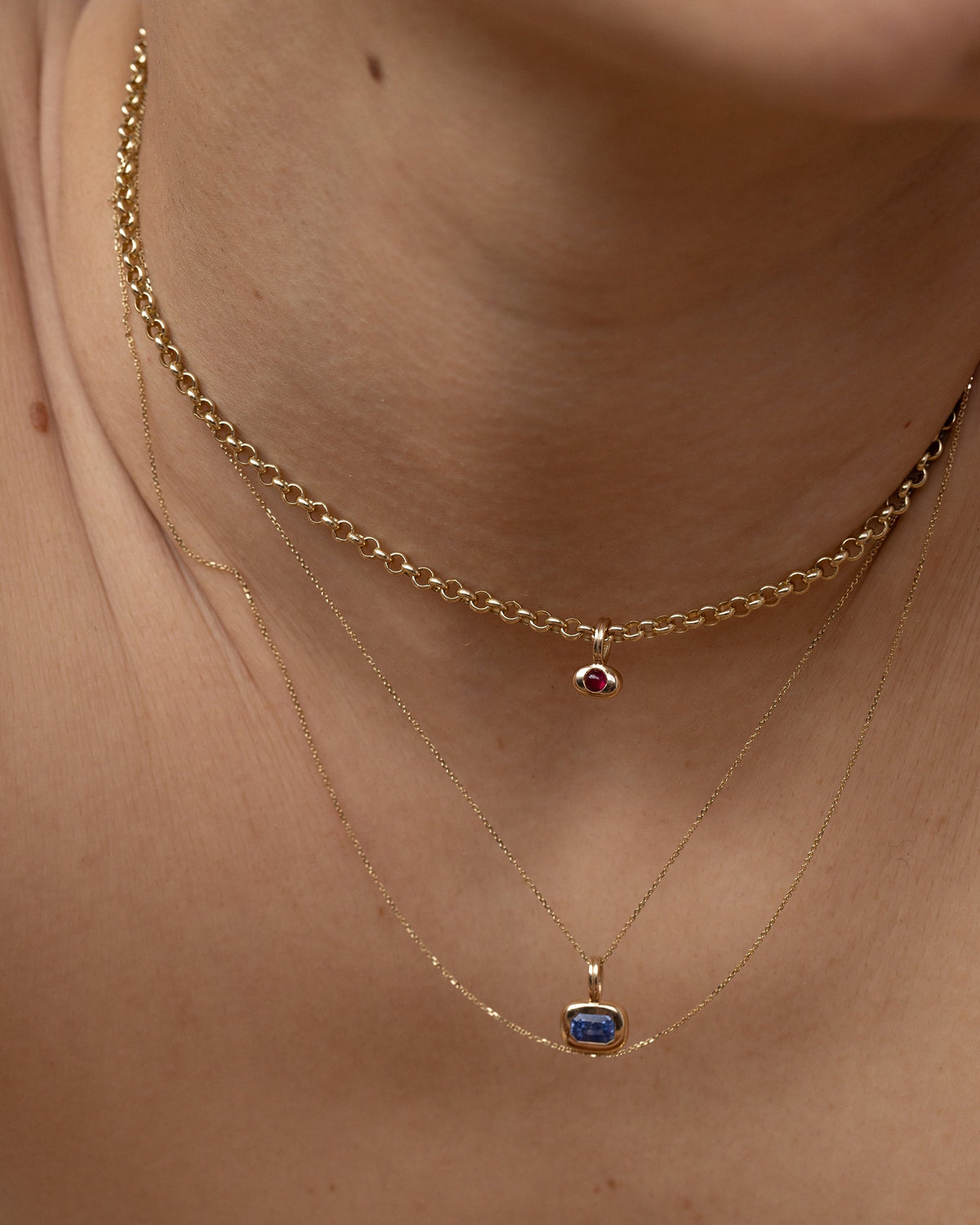 Pendentif Tempo Charm n°9 Saphir