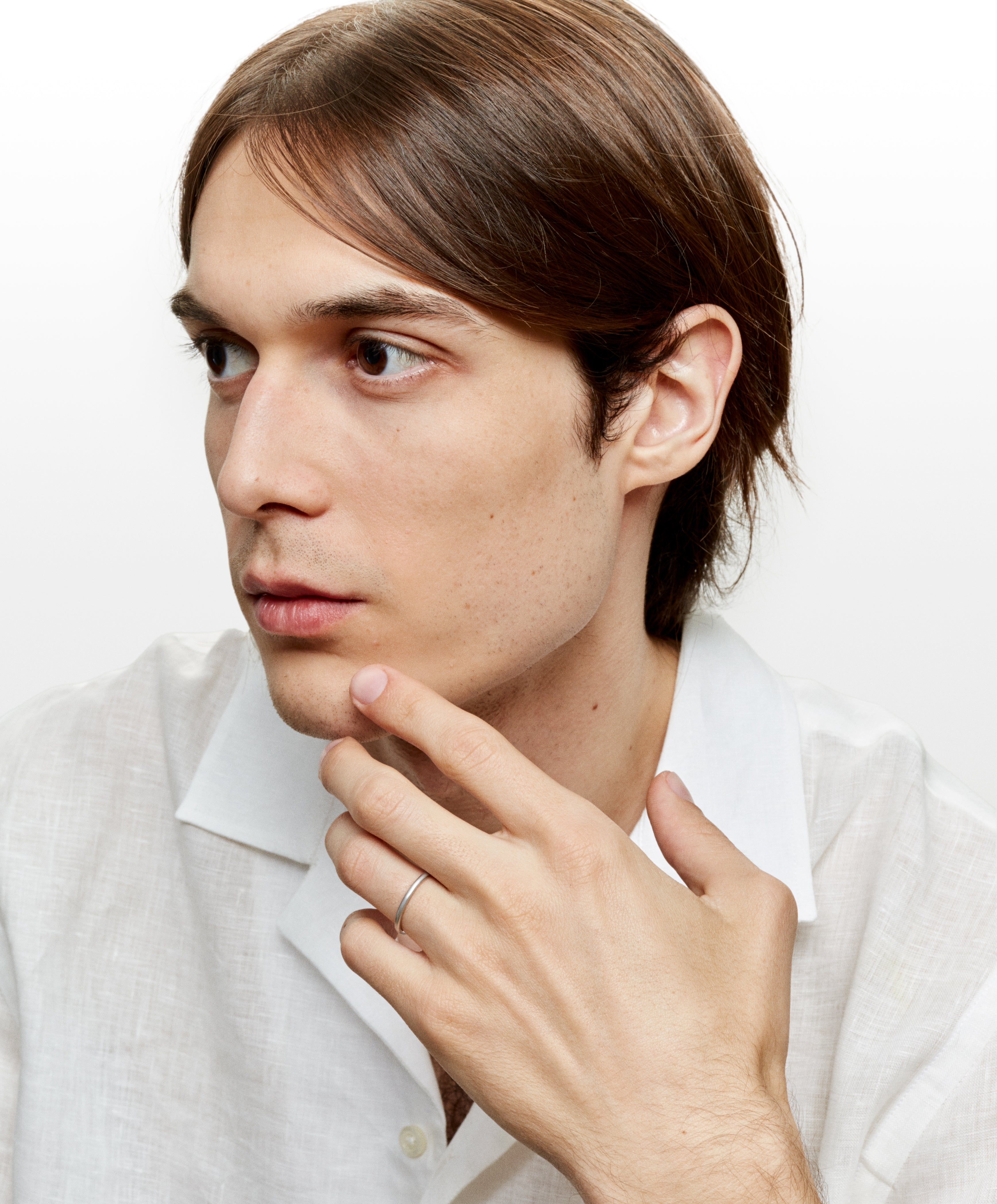 Andy white gold band