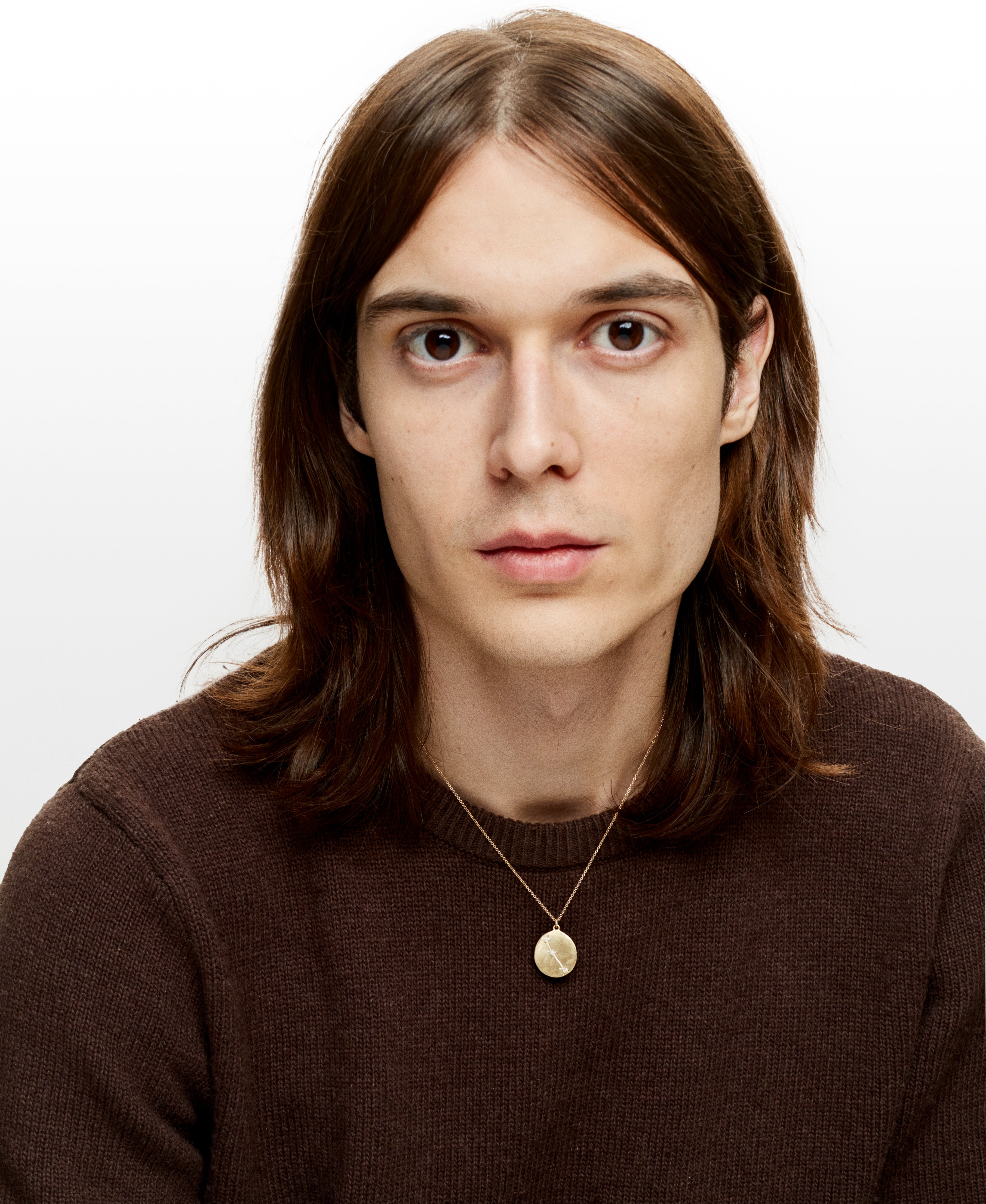 Astro Aries yellow gold and diamonds necklace