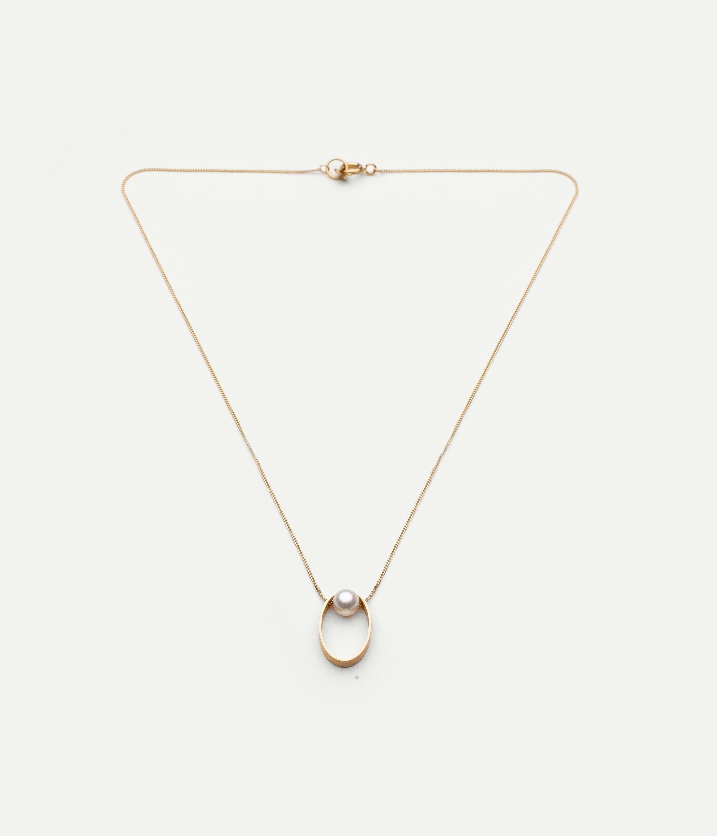 Collier Ellisse Box perle