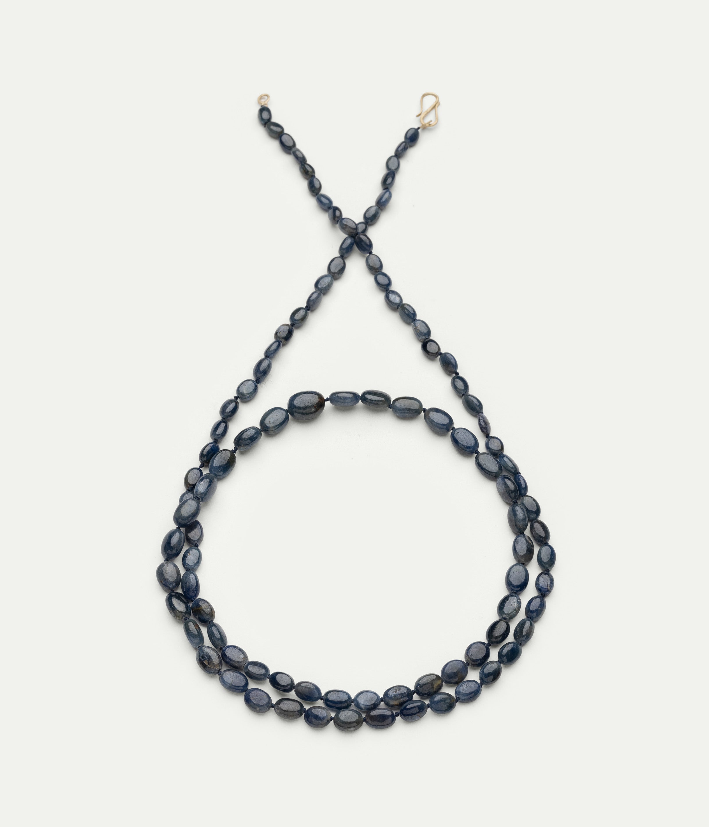 L Paulette blue sapphire necklace