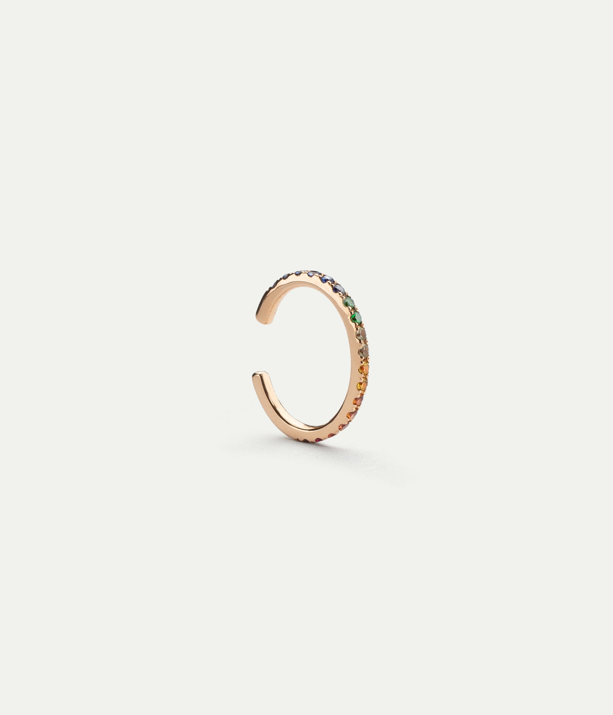 Suzanne Rainbow rose gold earcuff