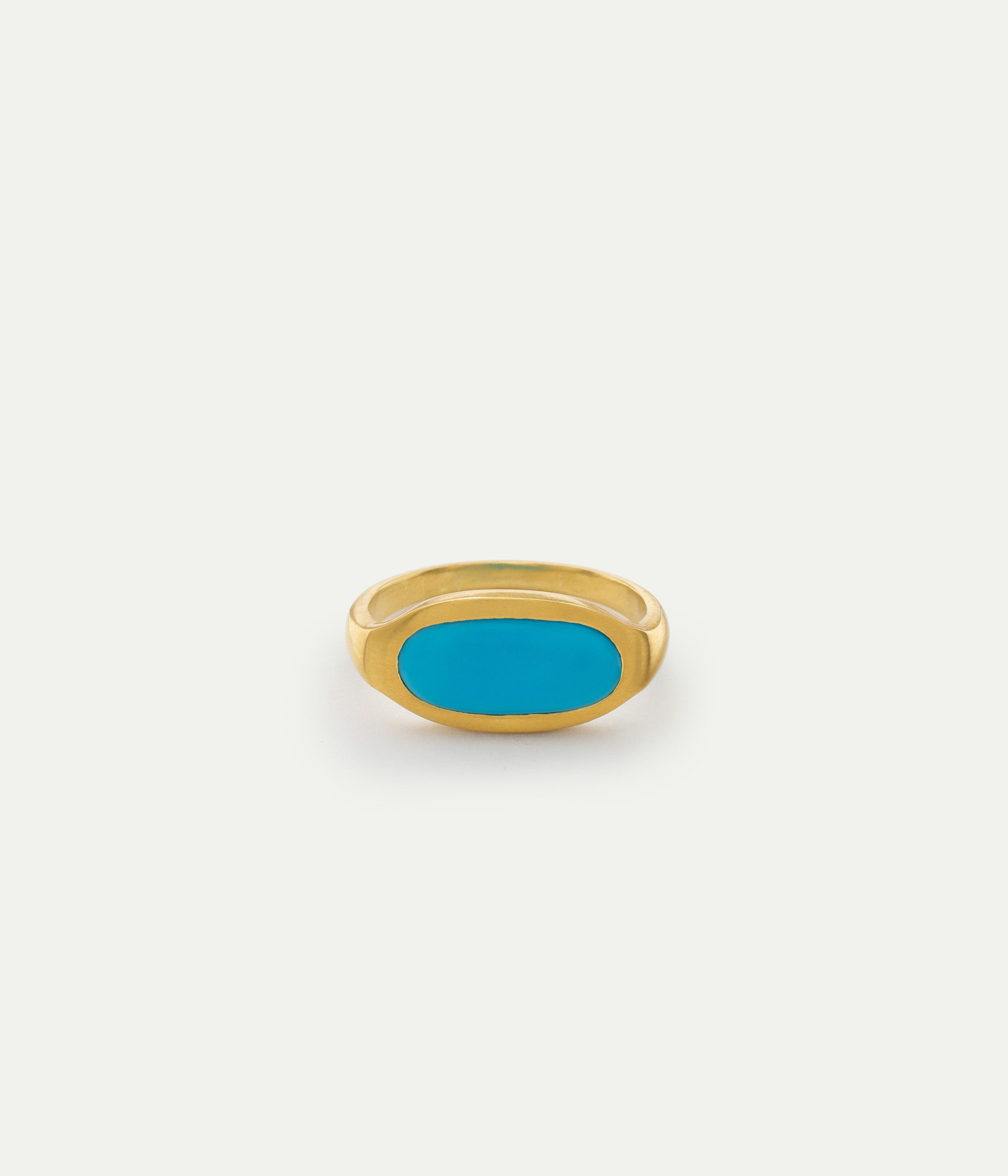 Hathor eye inlay ring