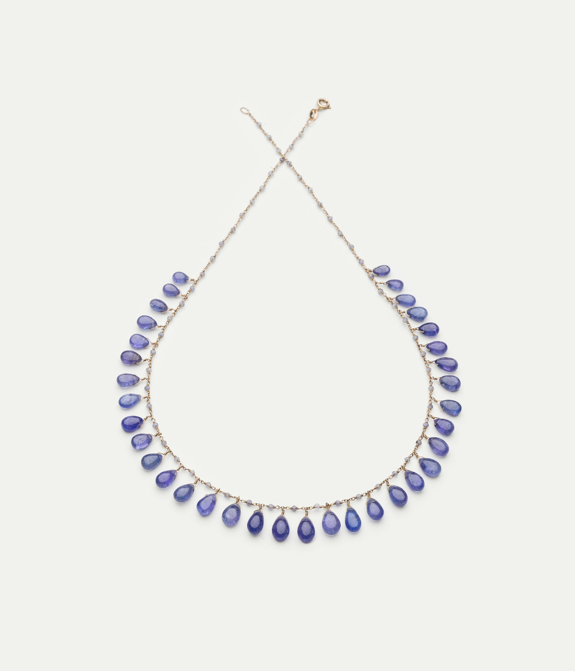 Rain tanzanite necklace