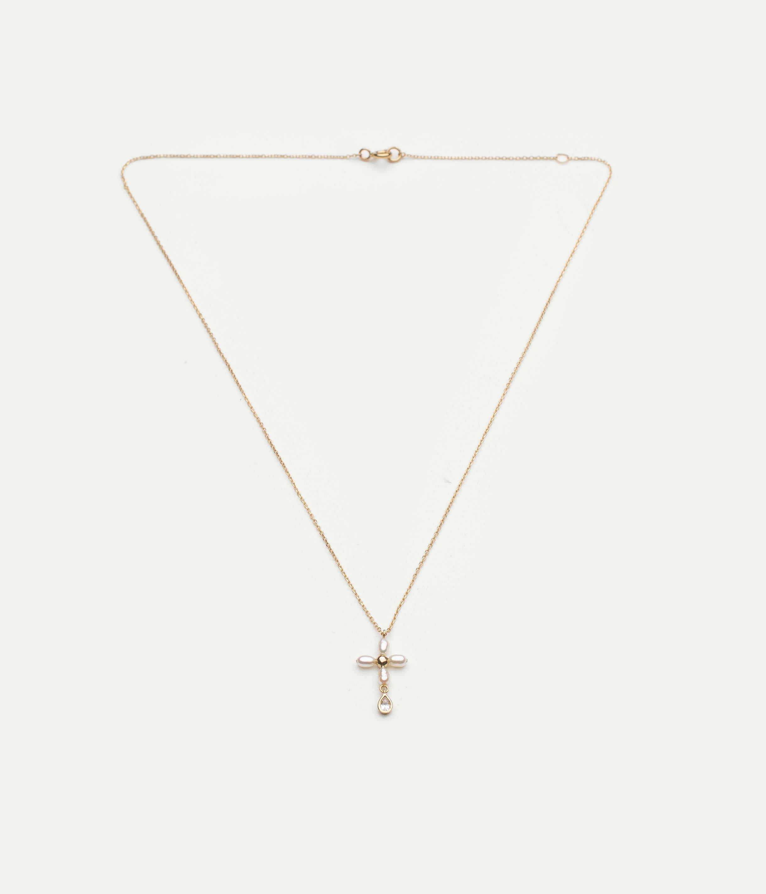 Collier palerme white pearl