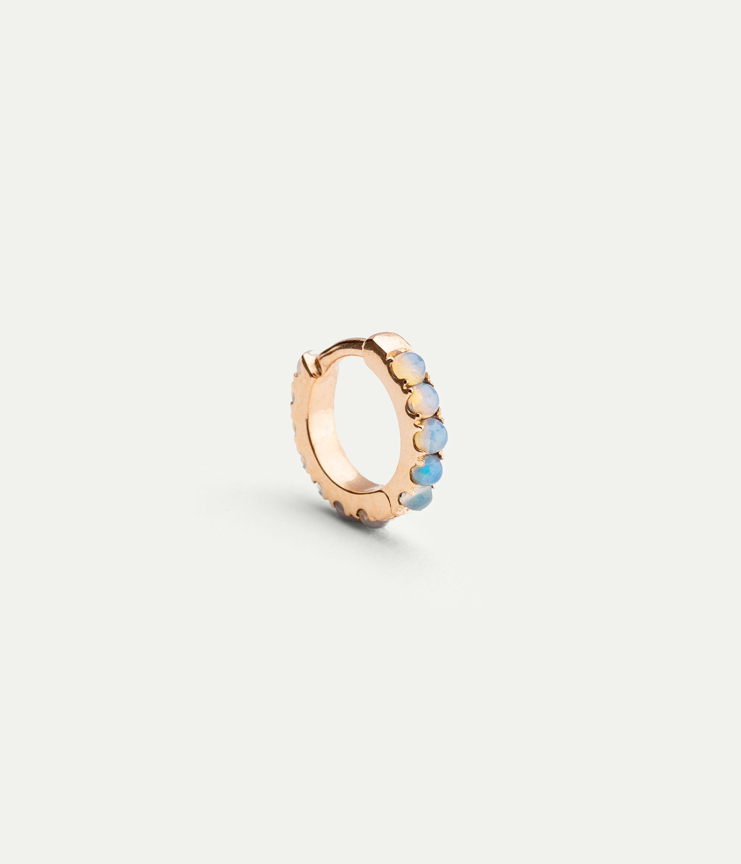 Ismène Rose Gold and Opals hoop