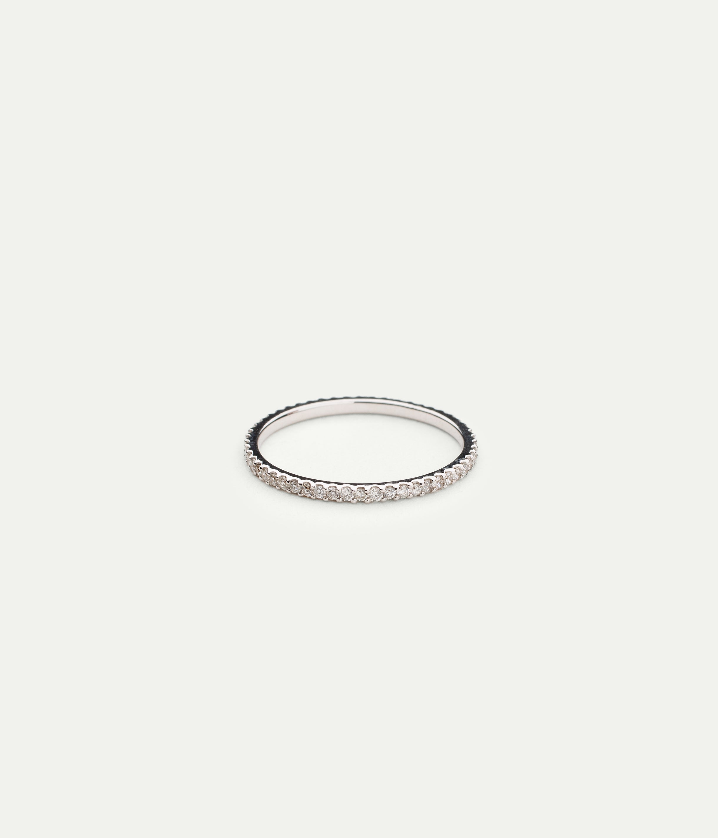 Solange rich white gold diamond band