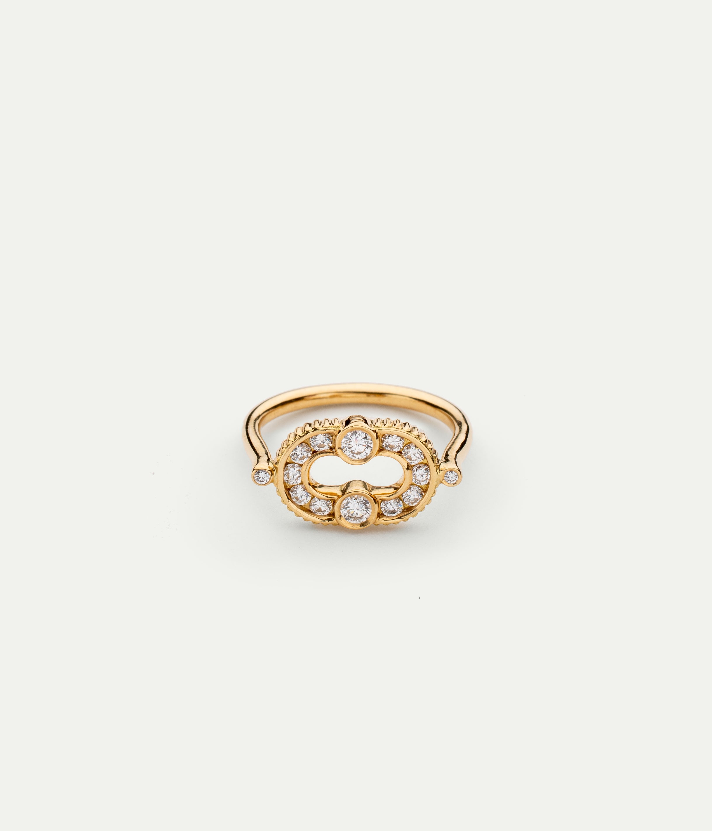 Magnetic diamond ring