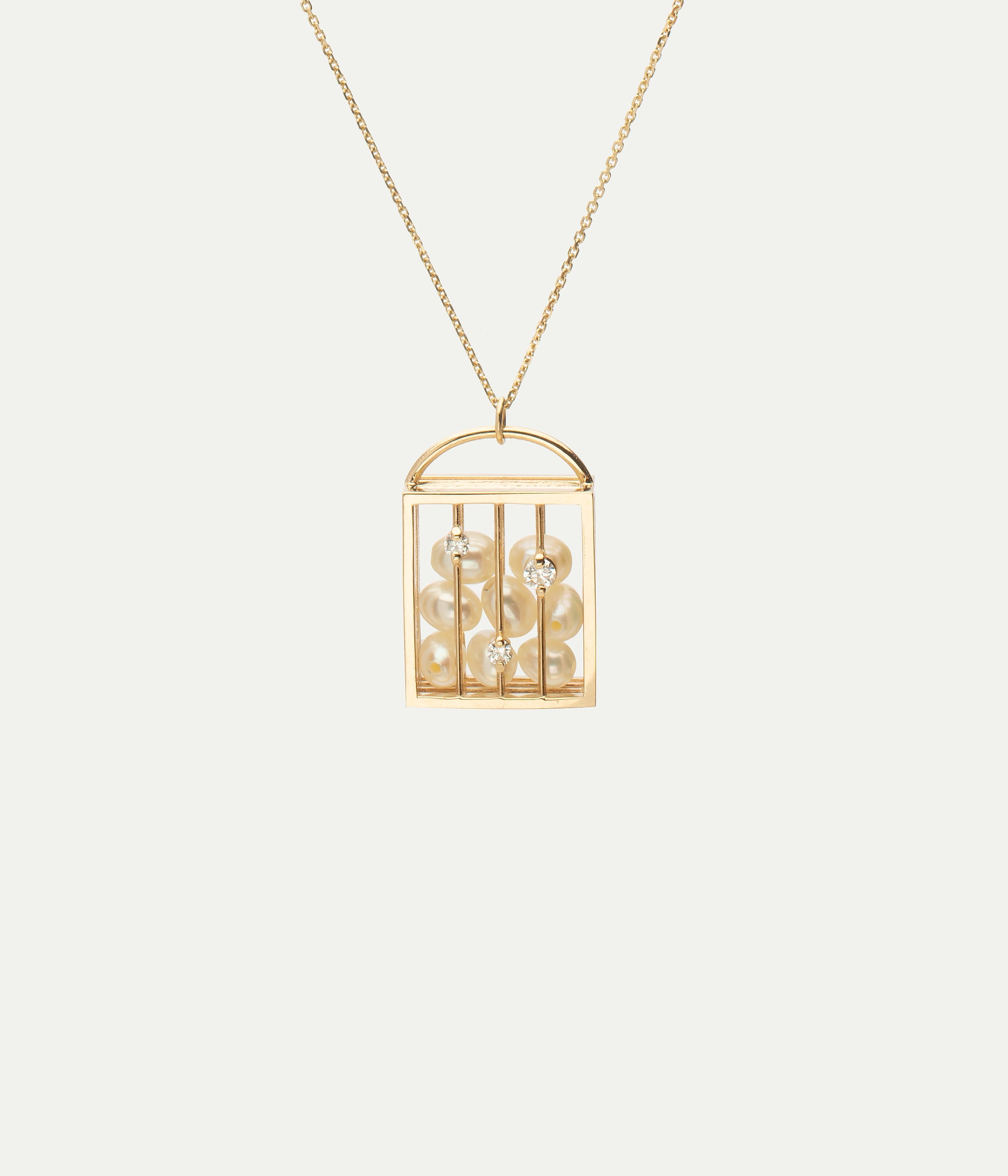 Collier Reliquary perles