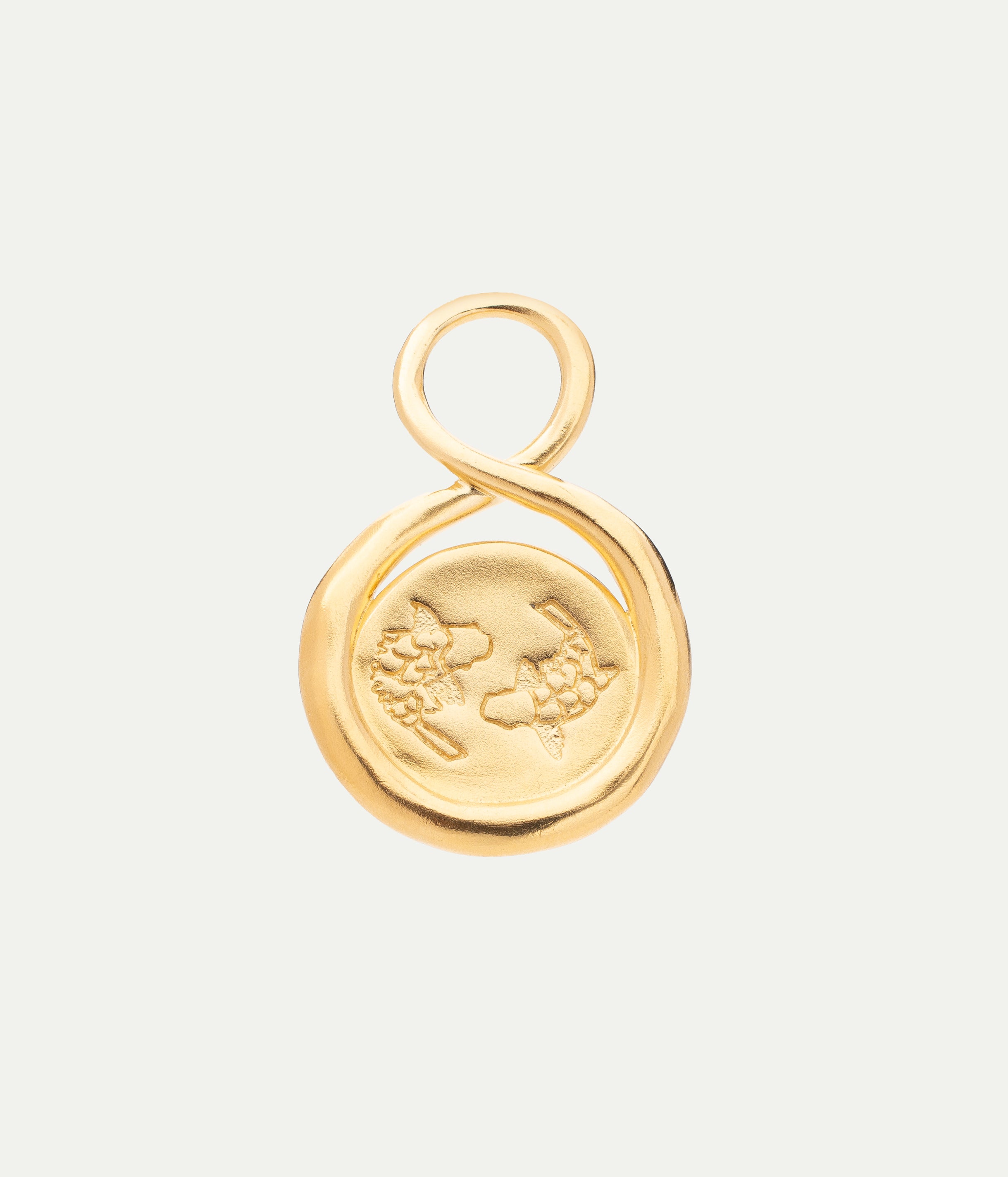 Pisces vermeil pendant