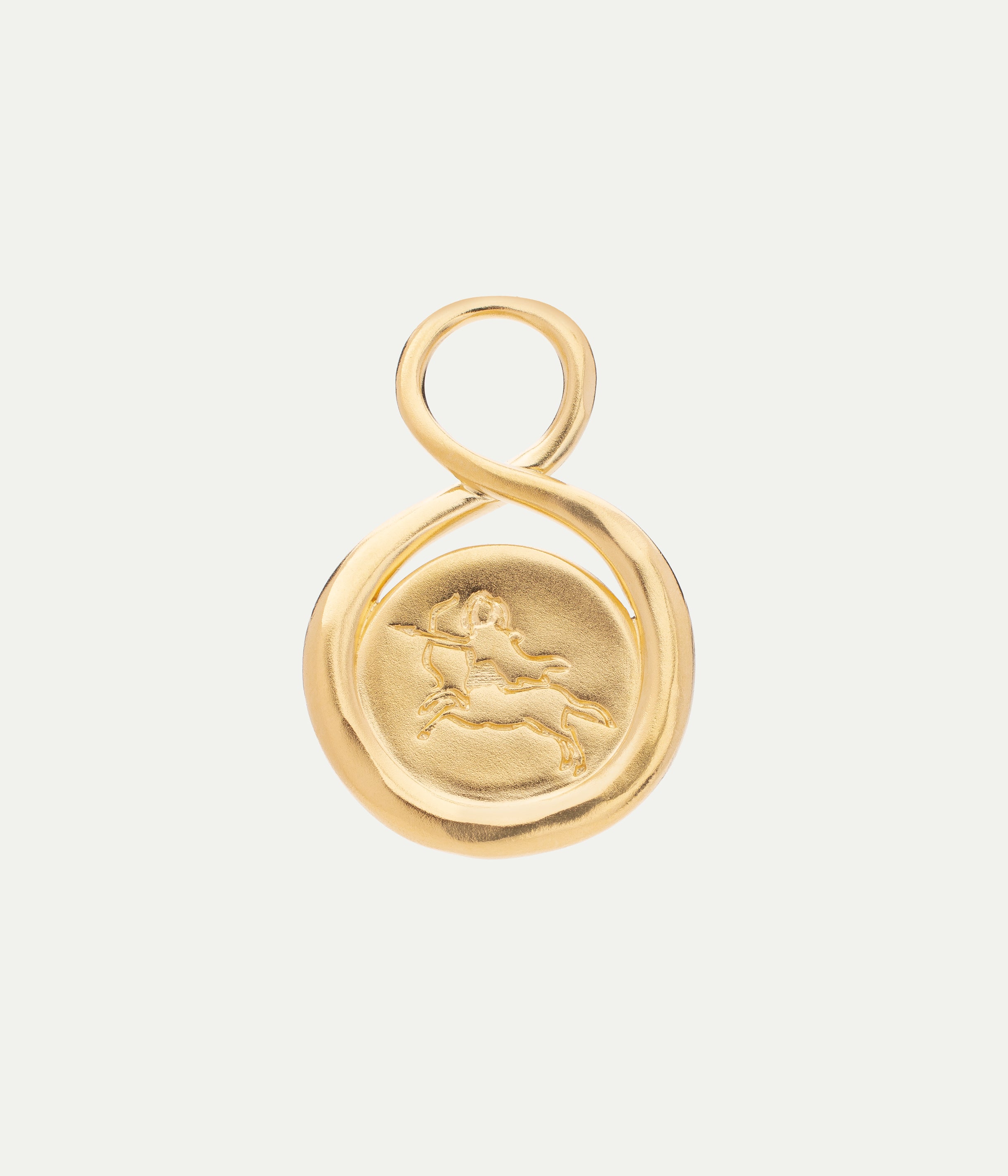 Sagittarius vermeil pendant