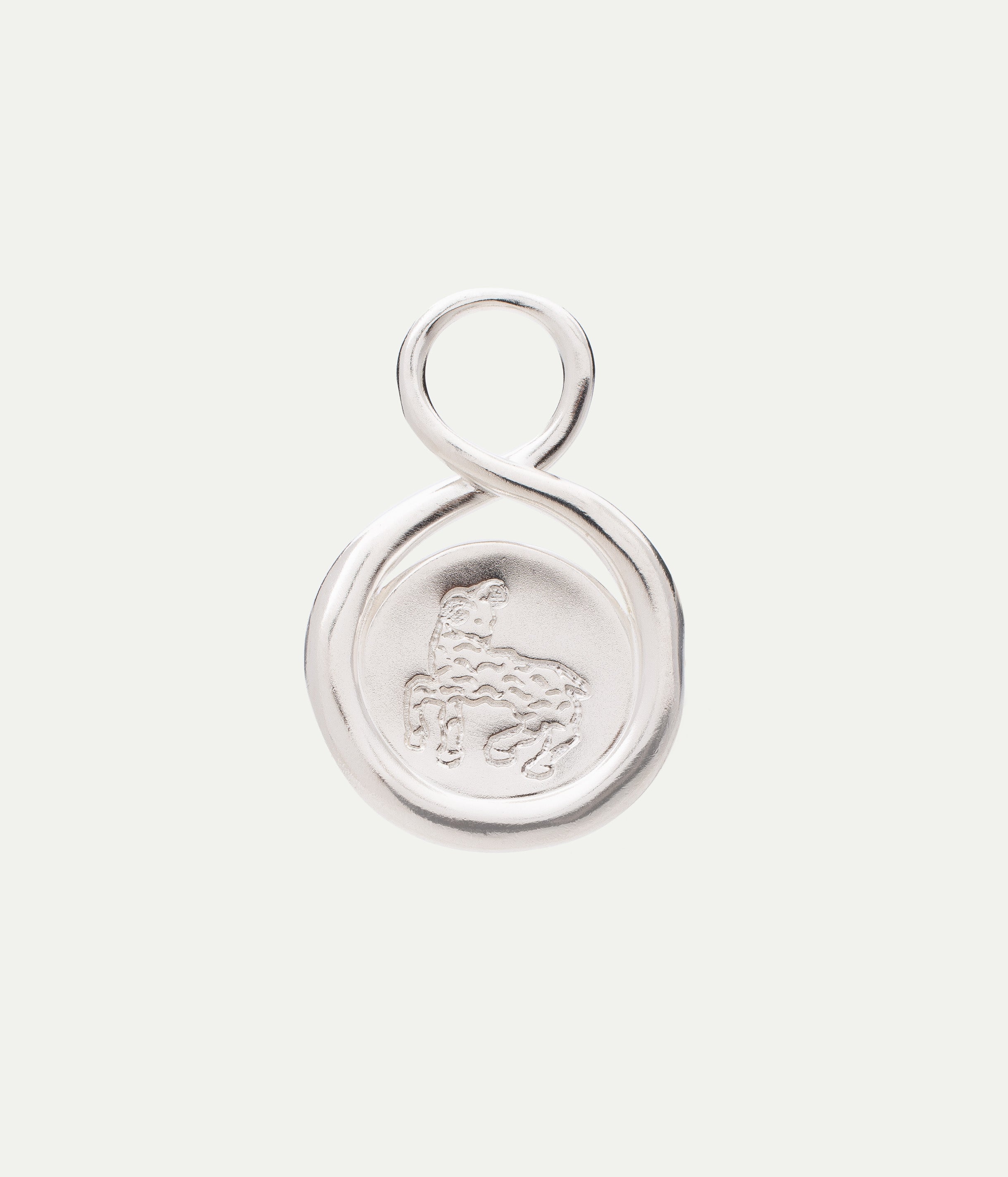 Aries silver pendant